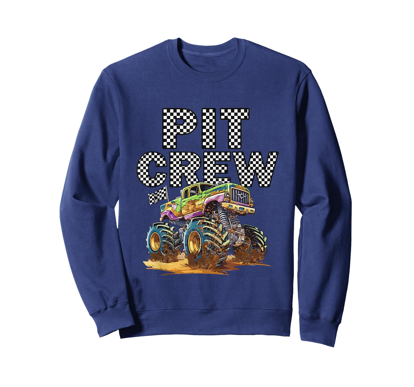 Monster Truck Pit Crew Family Matching Birthday Party T-Shirt