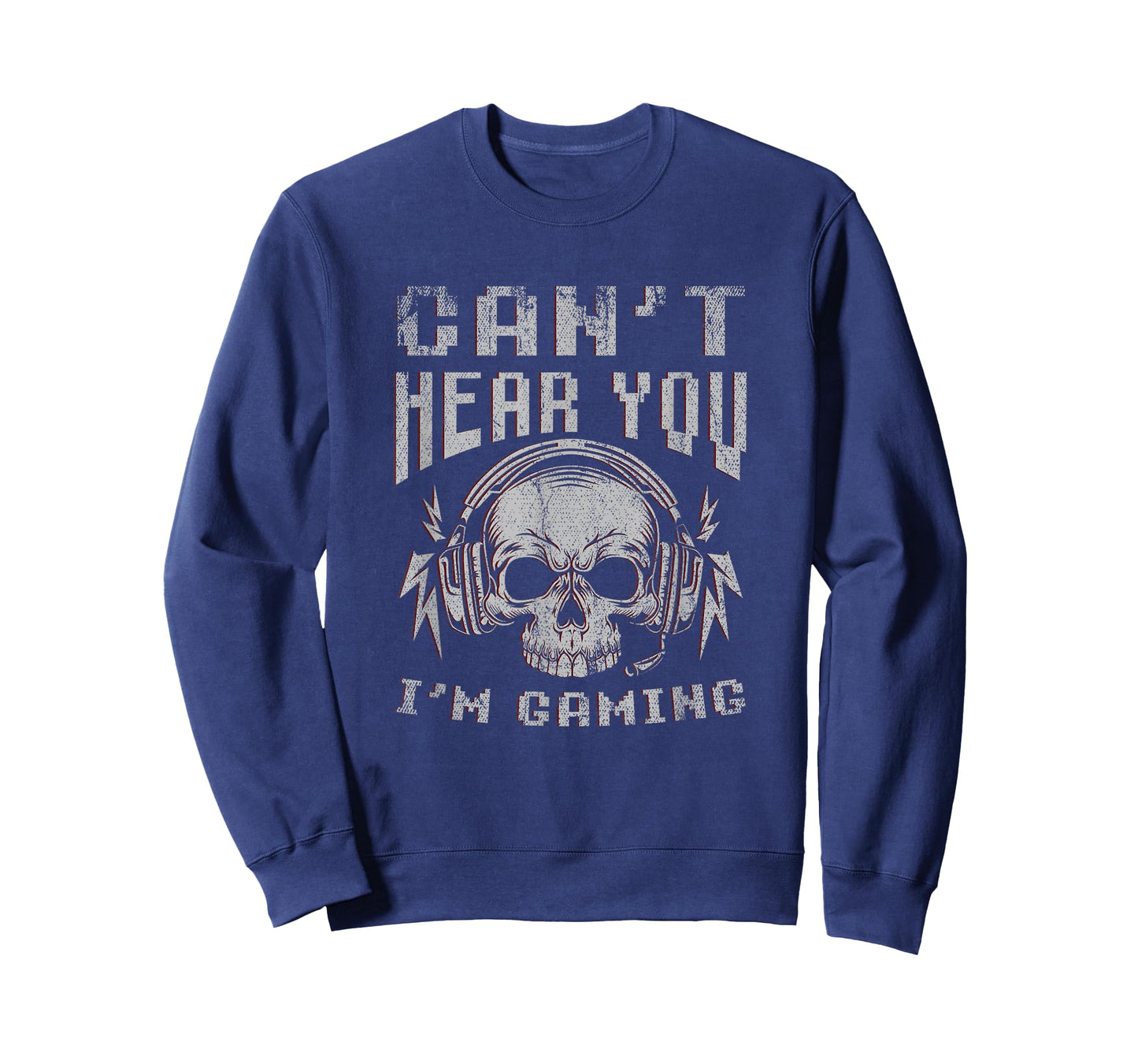 Funny Gamer Skull Gift Video Games Cant Hear You Im Gaming T-Shirt