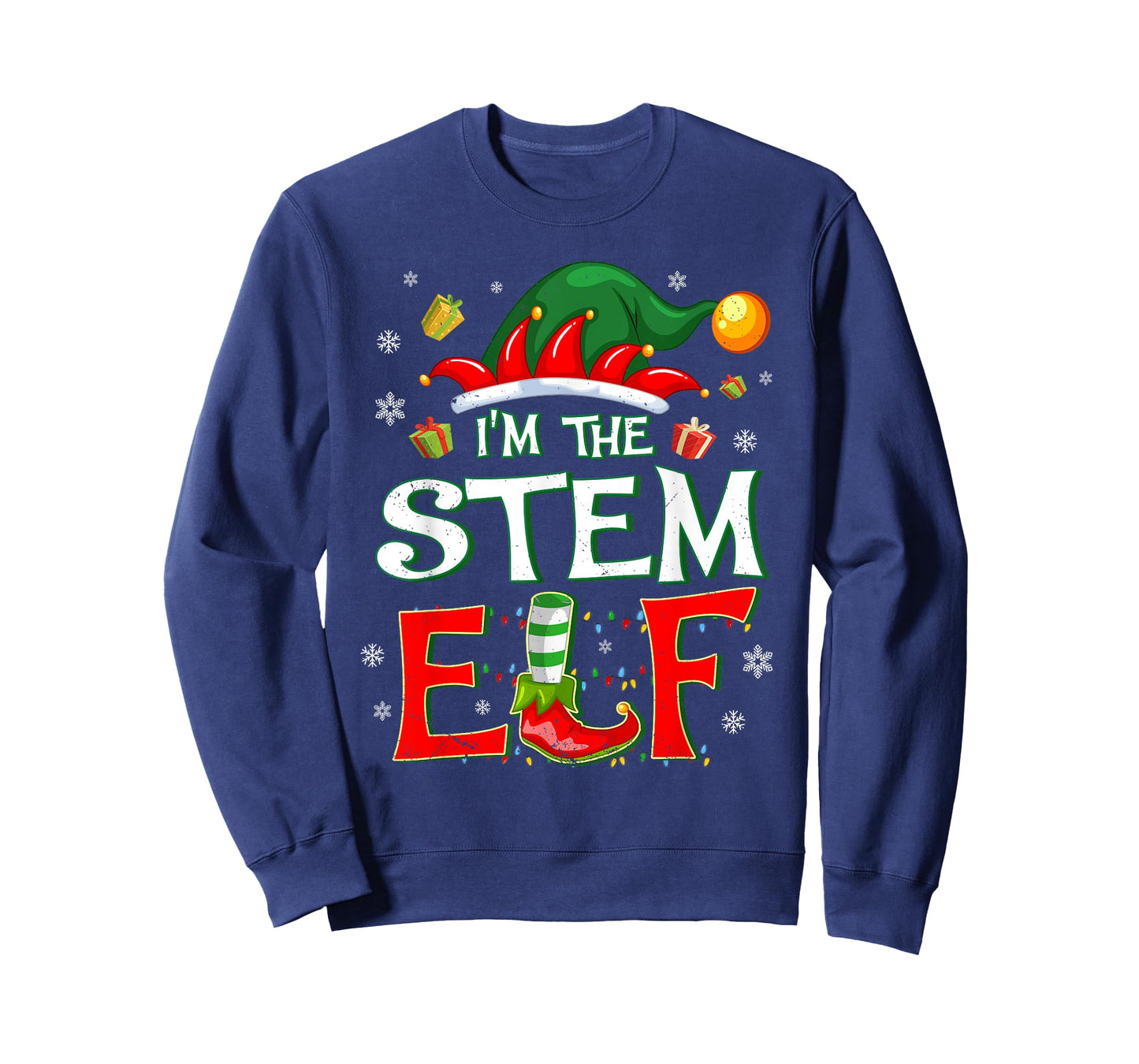 Im The STEM Elf Fun Christmas STEM Teacher Men Women Kids T-Shirt