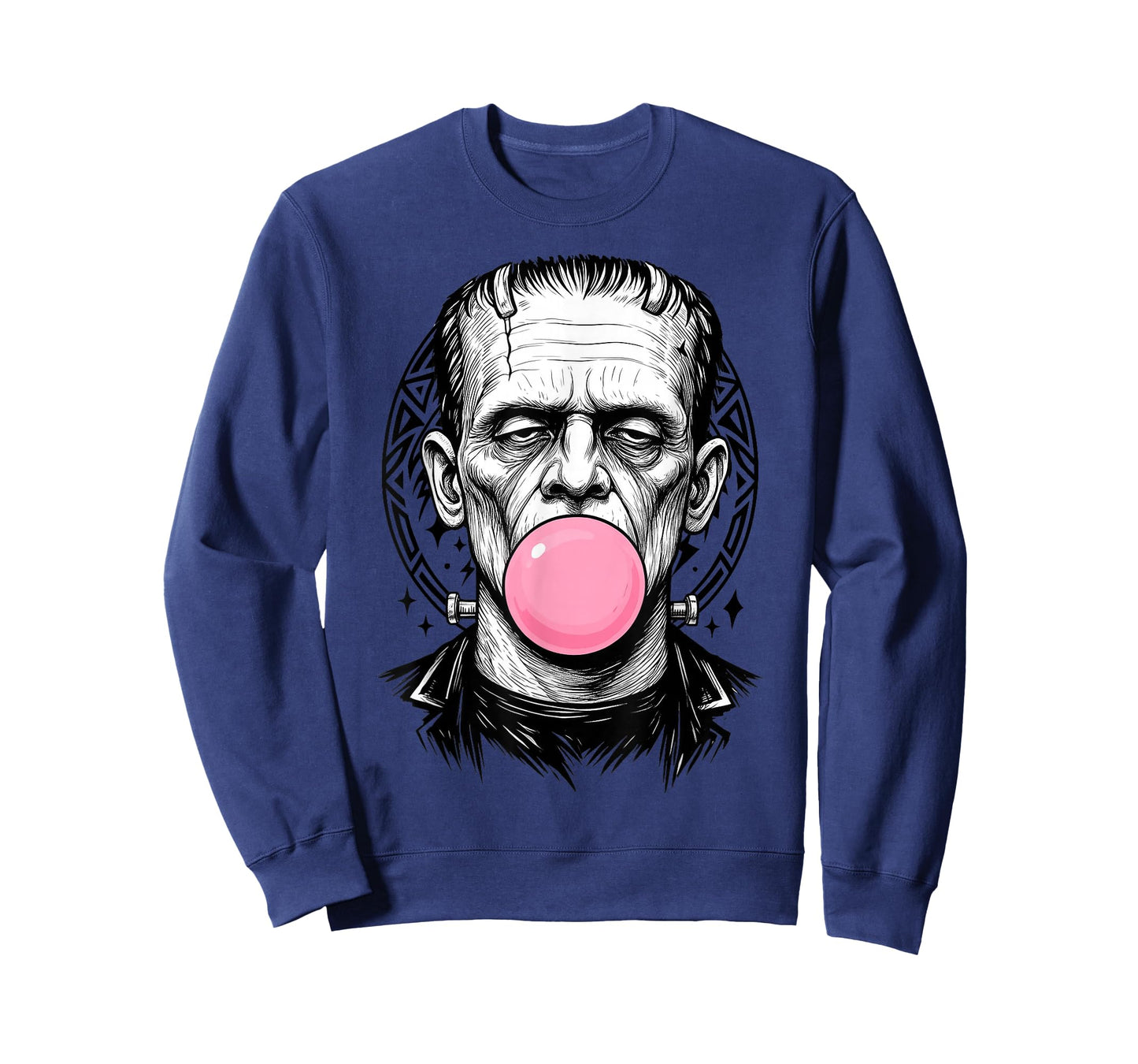 Frankenstein Monster Bubble Gum Funny Vintage Halloween T-Shirt
