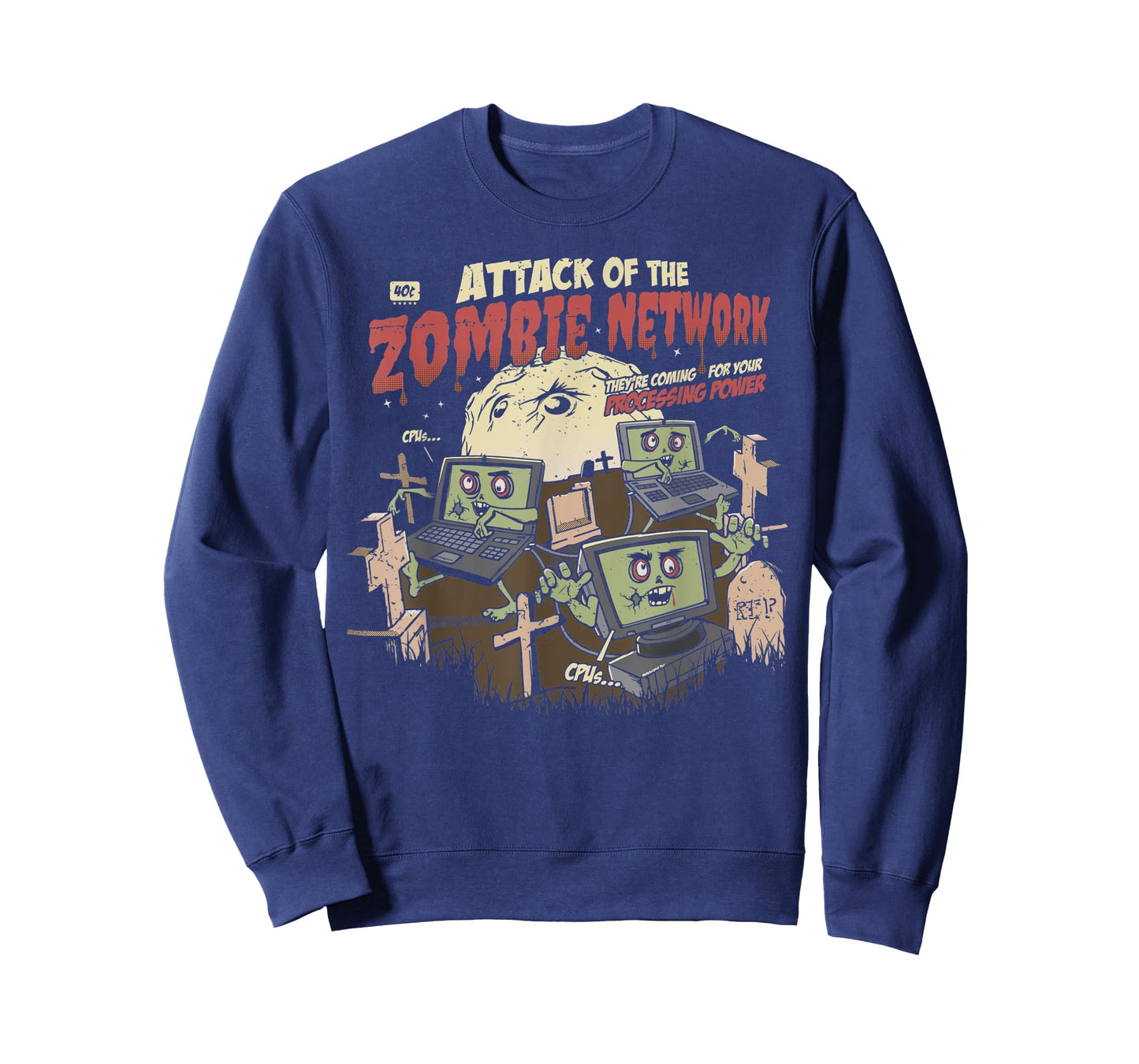 Zombie Network Funny Cybersecurity Infosec Hacker Halloween T-Shirt