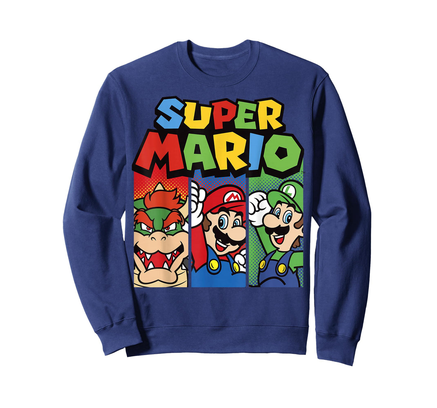 Super Mario Bros Vintage Old School Nintendo Hero Panels T-Shirt