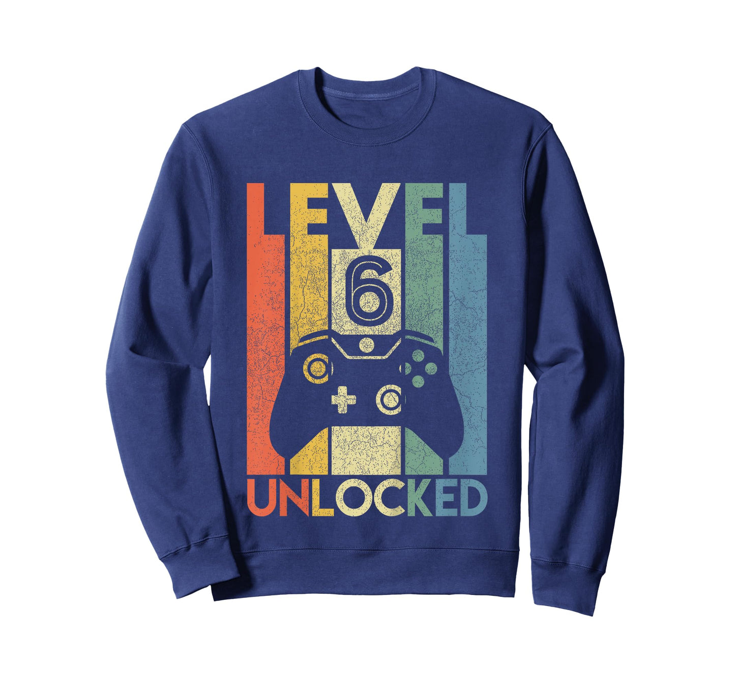 Kids Level 6 Unlocked Shirt Funny Video Gamer 6th Birthday Gift T-Shirt
