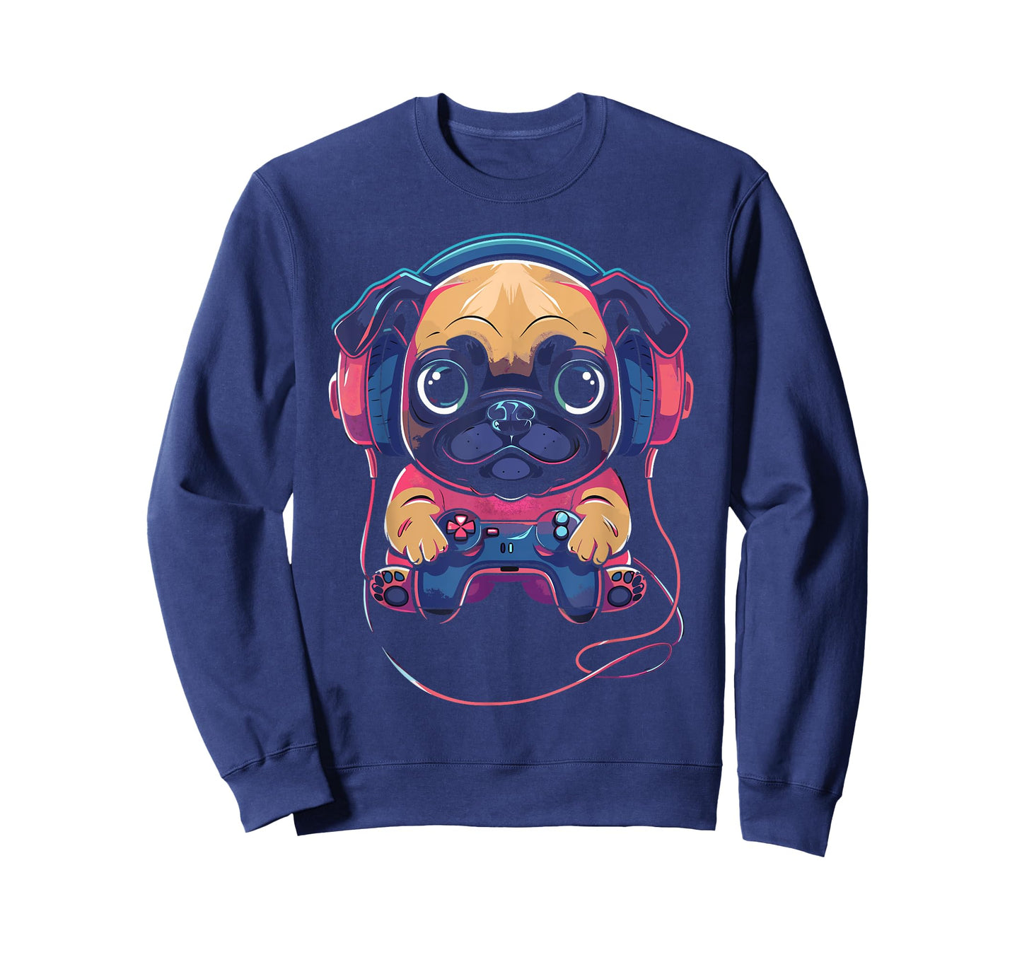 Gamer Pug Gaming Pugs Video Game Dog Lover For Boys Girls T-Shirt