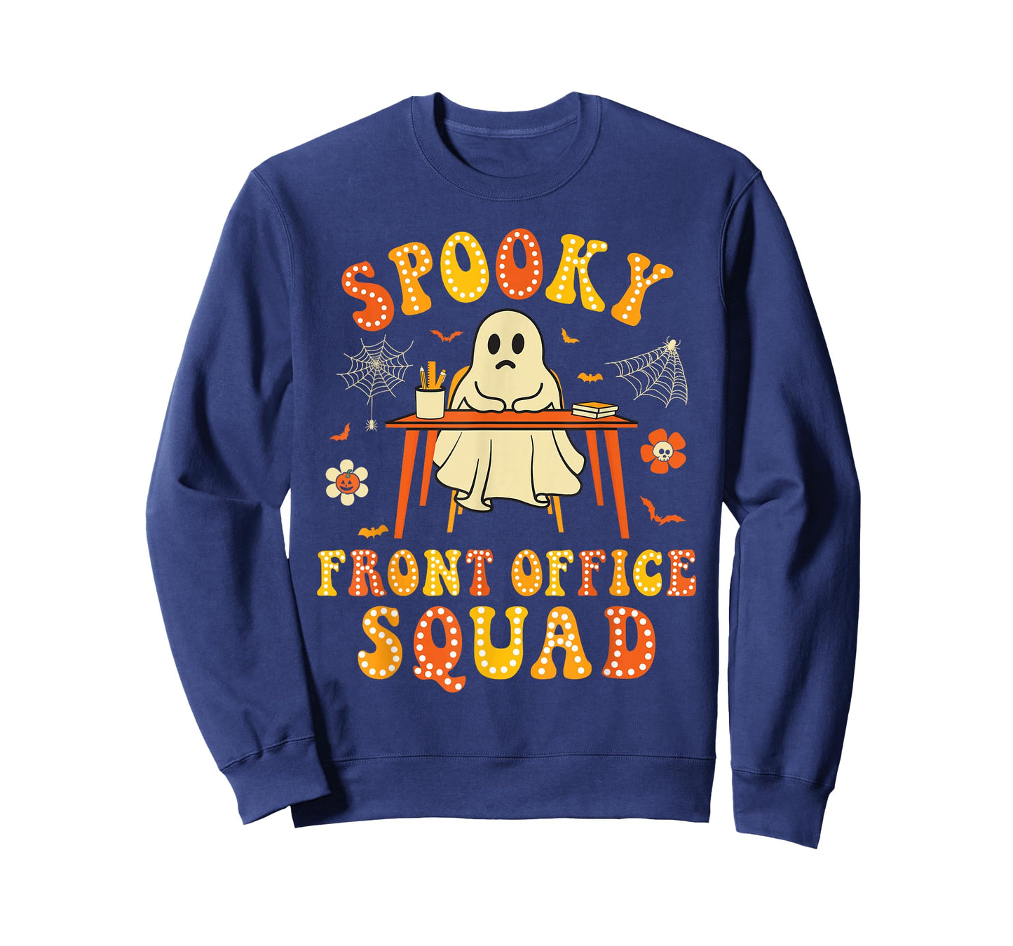 Spooky School Front Office Squad Halloween Ghost Men Women T-Shirt