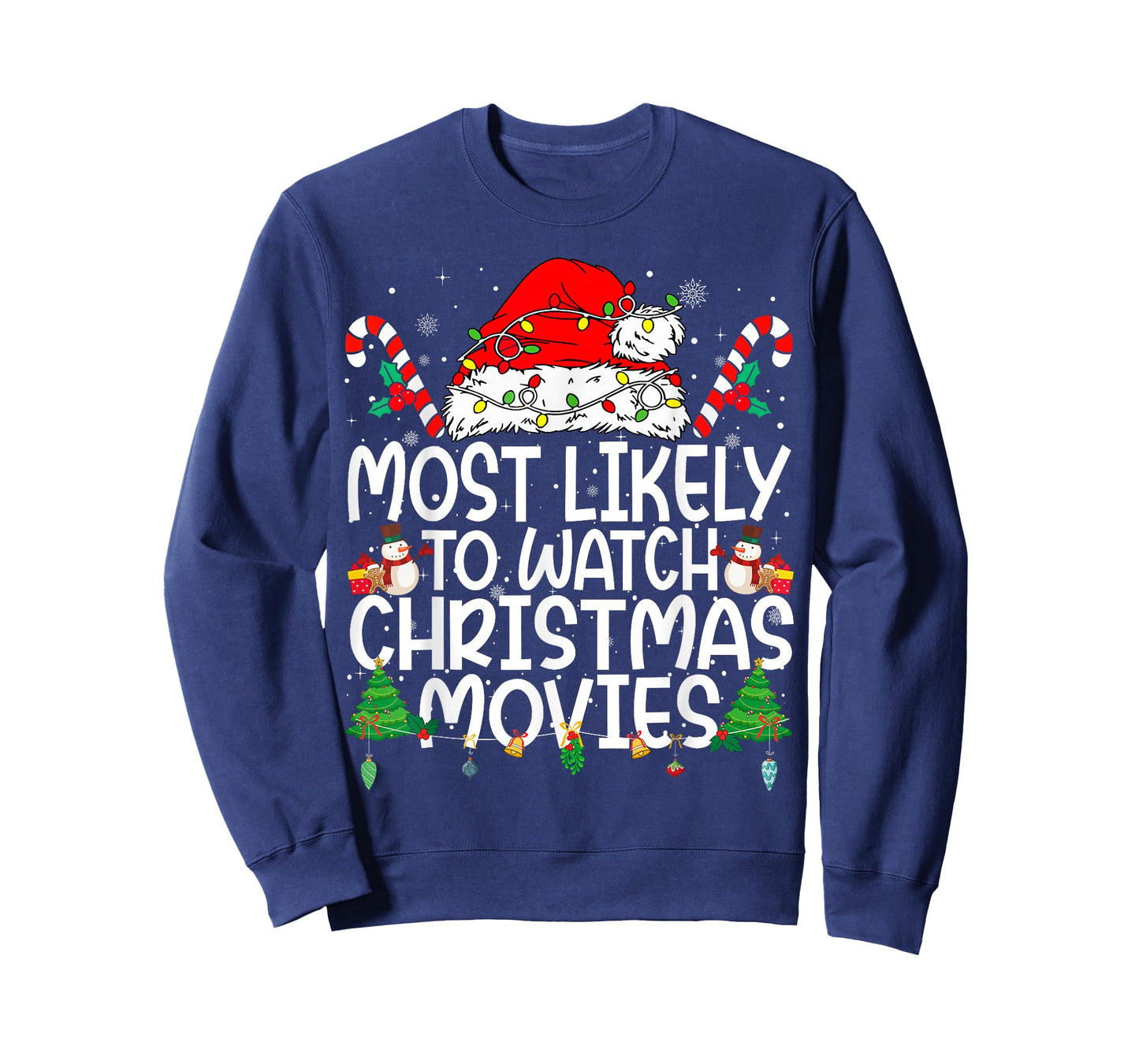 Family Matching Xmas Most Likely to Watch Christmas Movies T-Shirt