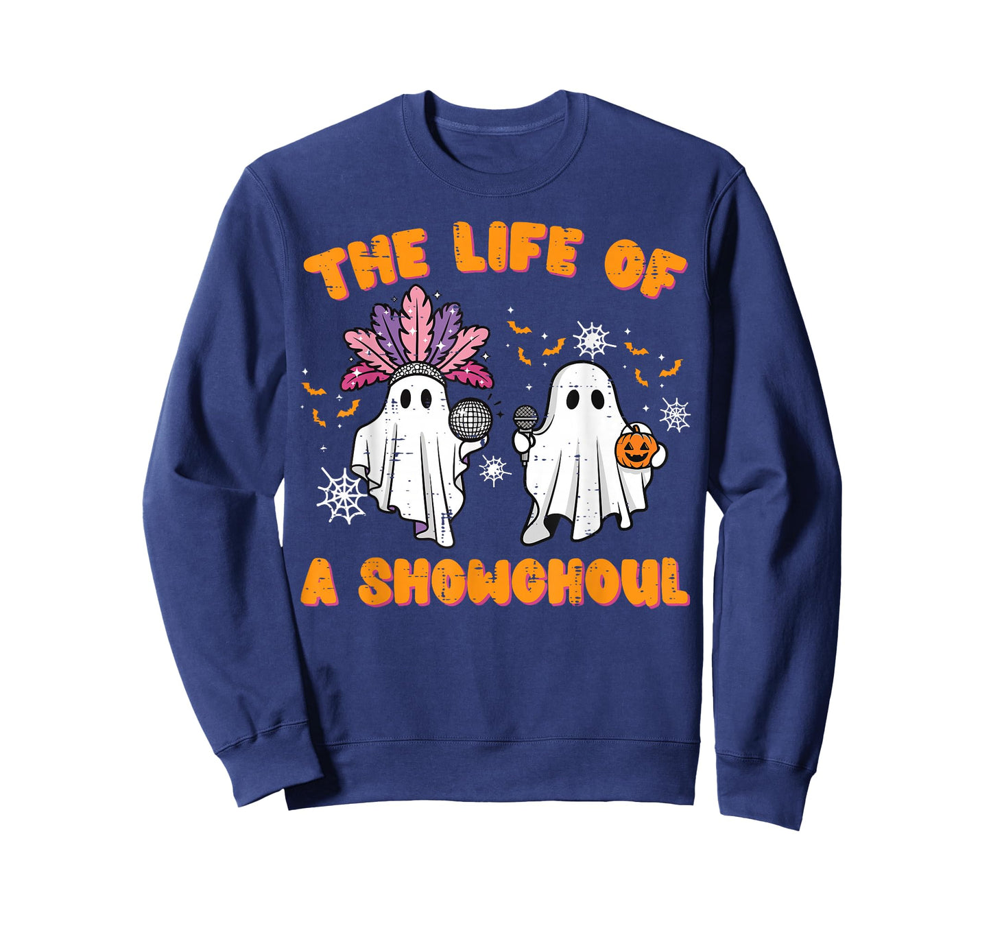 The Life of A Showghoul Ghosts Retro Halloween Women Girls T-Shirt