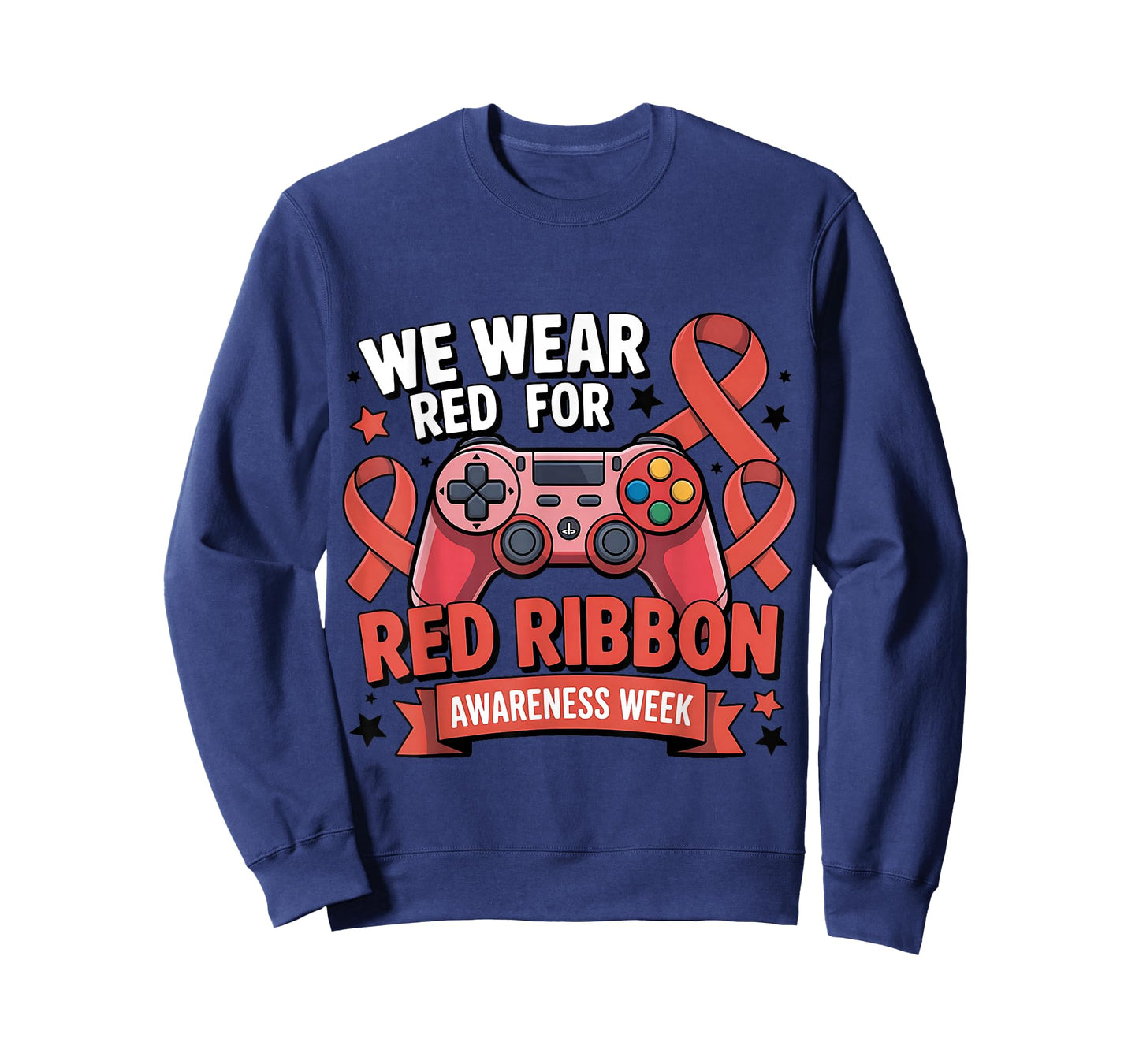 Kids red Ribbon Week Awareness Video Games T-Shirt