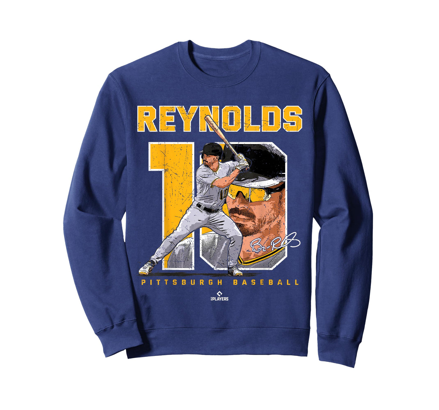 Number and Portrait Bryan Reynolds Pittsburgh MLBPA T-Shirt