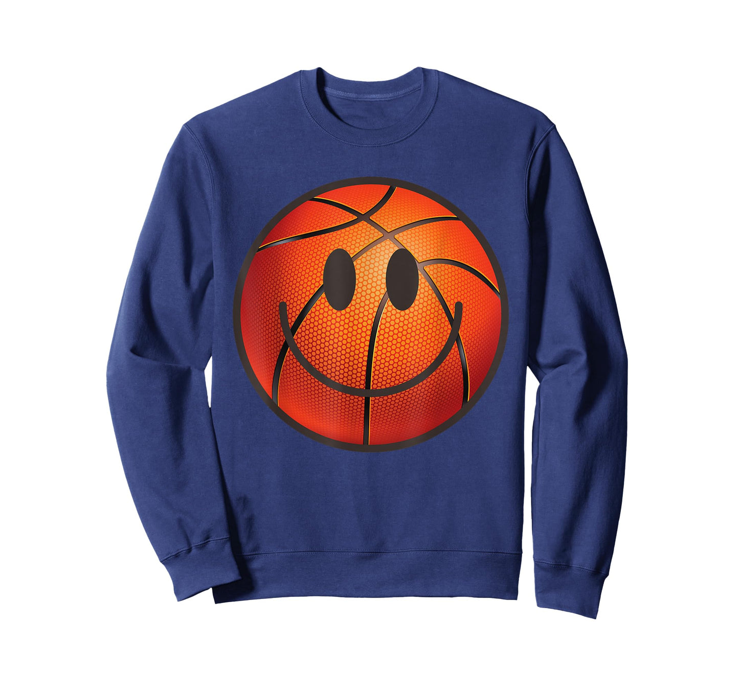 Basketball Happy Face Trendy Basketball Lovers Smile Face T-Shirt