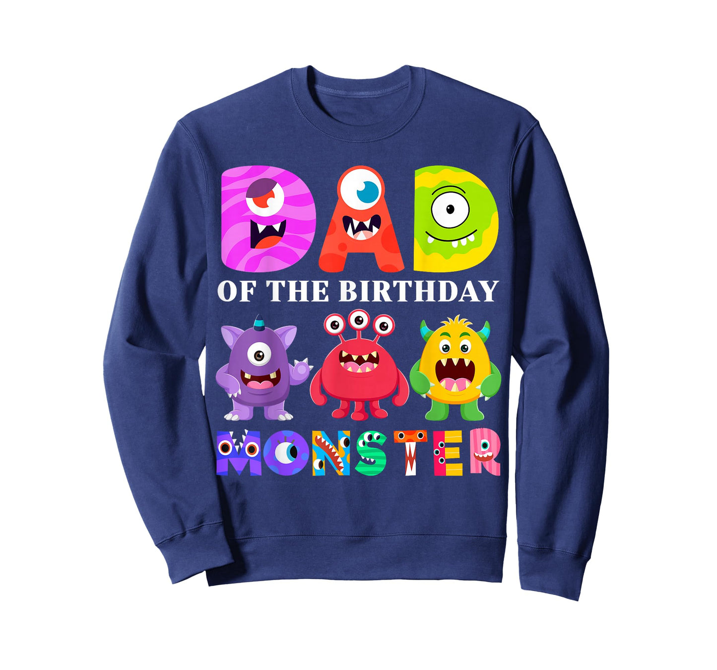 Dad Little Monster Kids 1st Birthday Party Family Monster T-Shirt