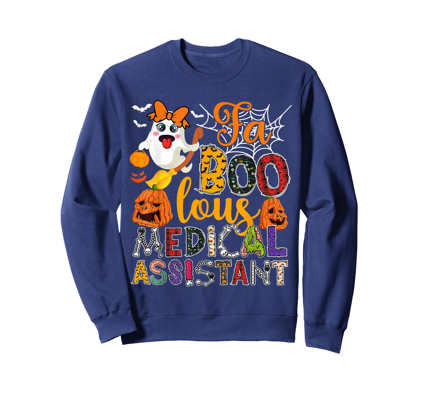 Fa Boo-Lous Medical Assistant Halloween Ghosts Scary Pumpkin T-Shirt