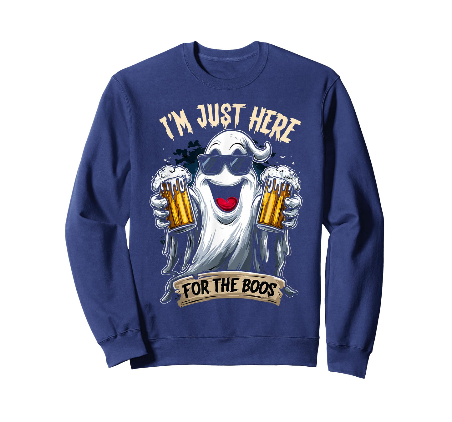 I'm just here for The boos | Funny Halloween Ghost T-Shirt