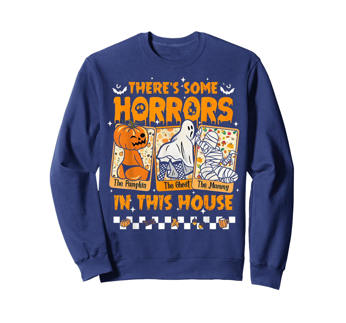 There's Some Horrors in This House Funny Horror Characters T-Shirt