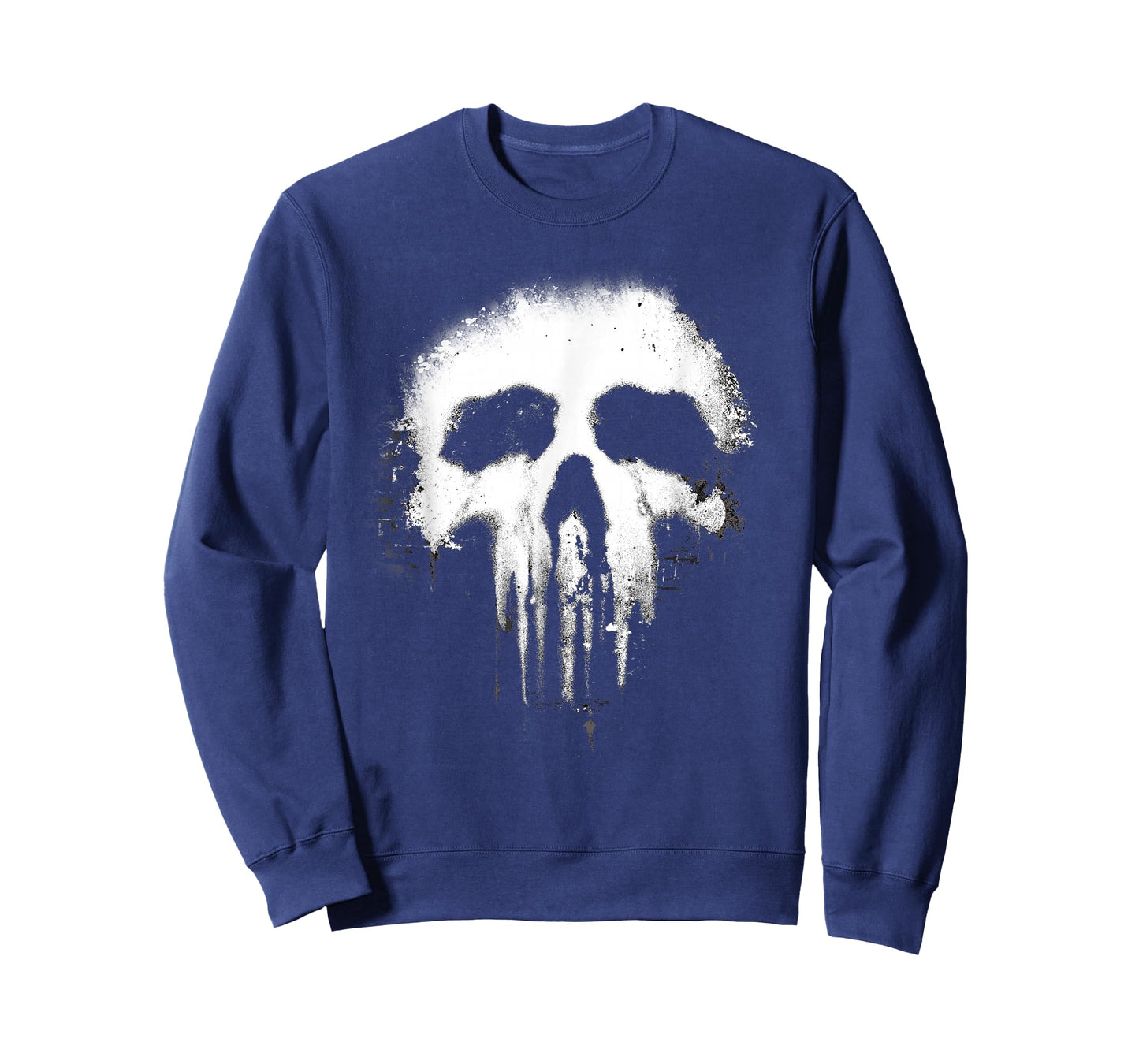 Marvel The Punisher Scary Grungy Skull Logo T-Shirt