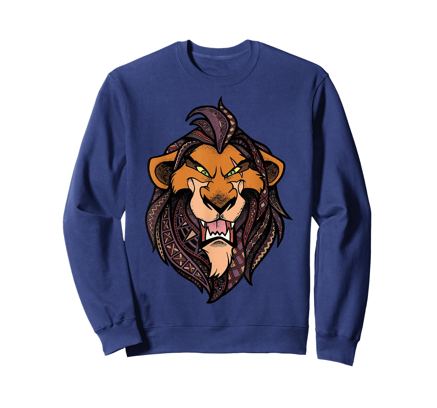 Disney Lion King Scar Geometric Pattern Fill Portrait T-Shirt