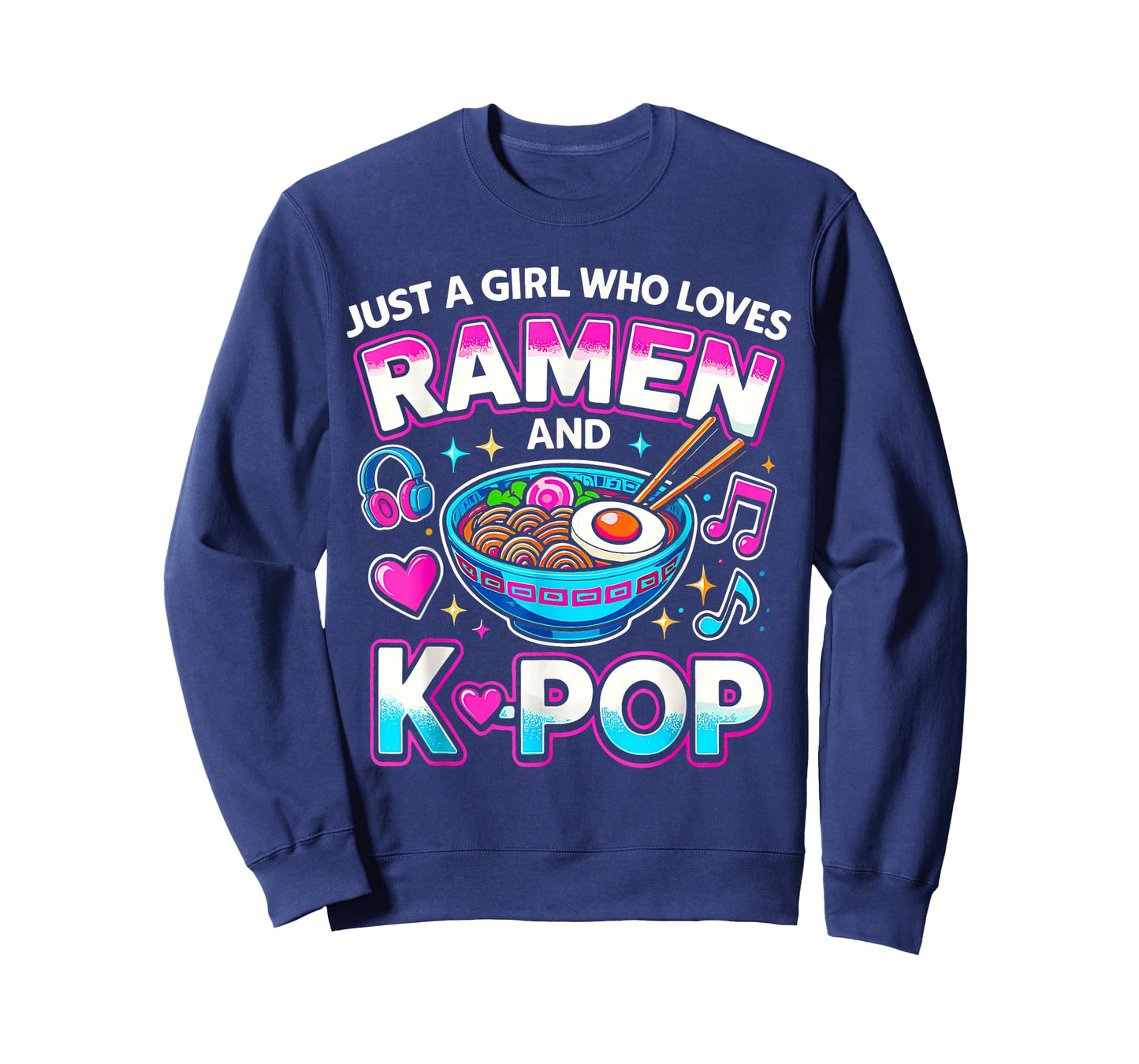 Just A Girl Who Loves Anime Ramen and K-pop T-Shirt