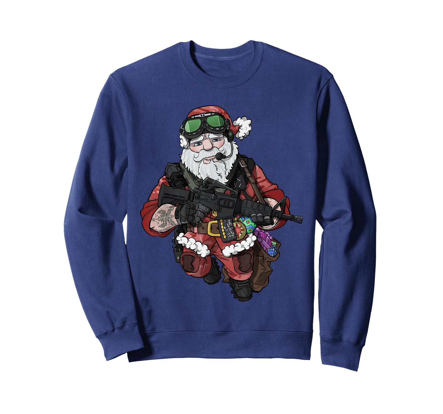 Patriot Progun Santa Claus Soldier XMAS Christmas Shirt T-Shirt