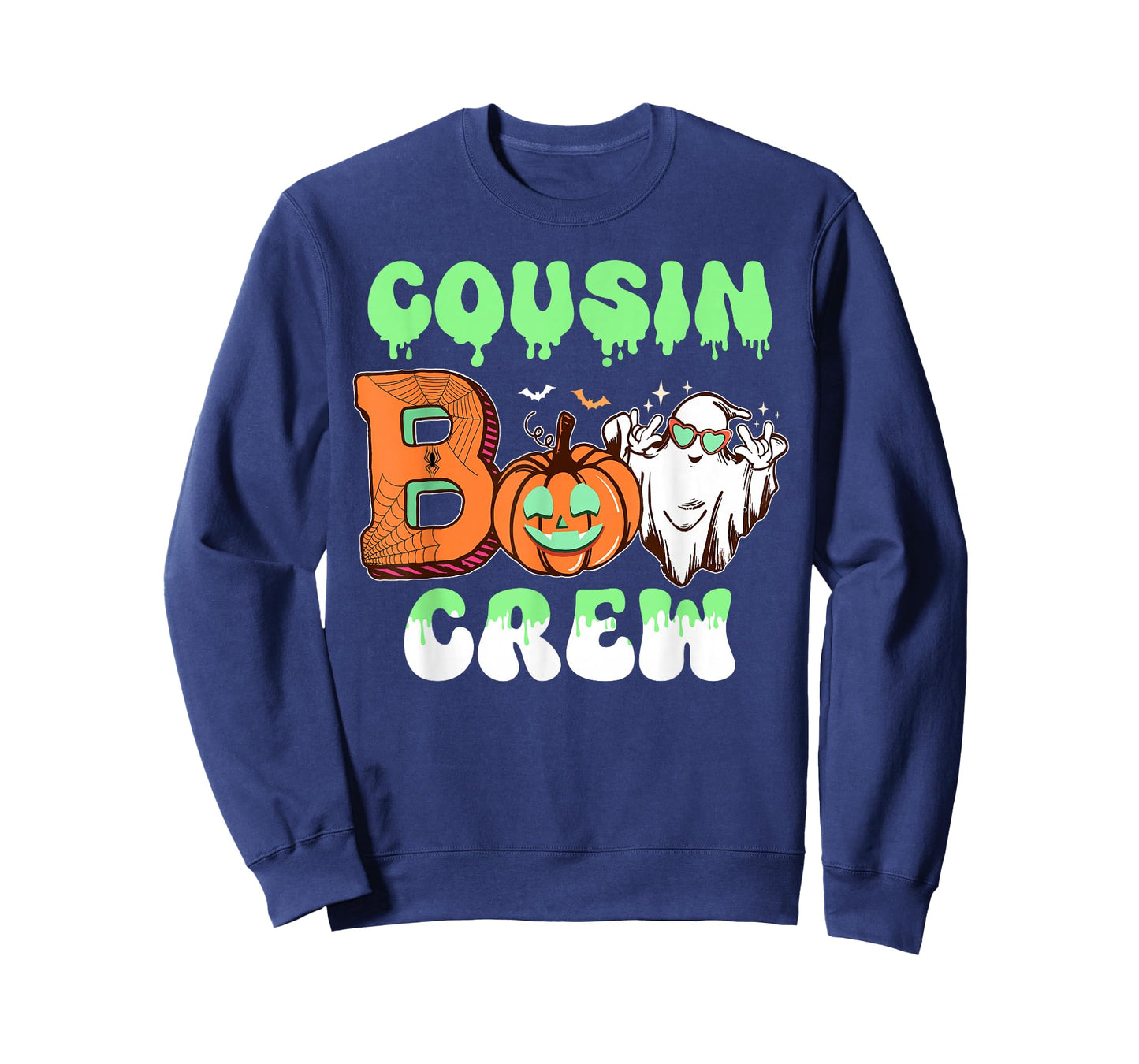 Cousin Boo Crew Halloween Ghost Pumpkin T-Shirt
