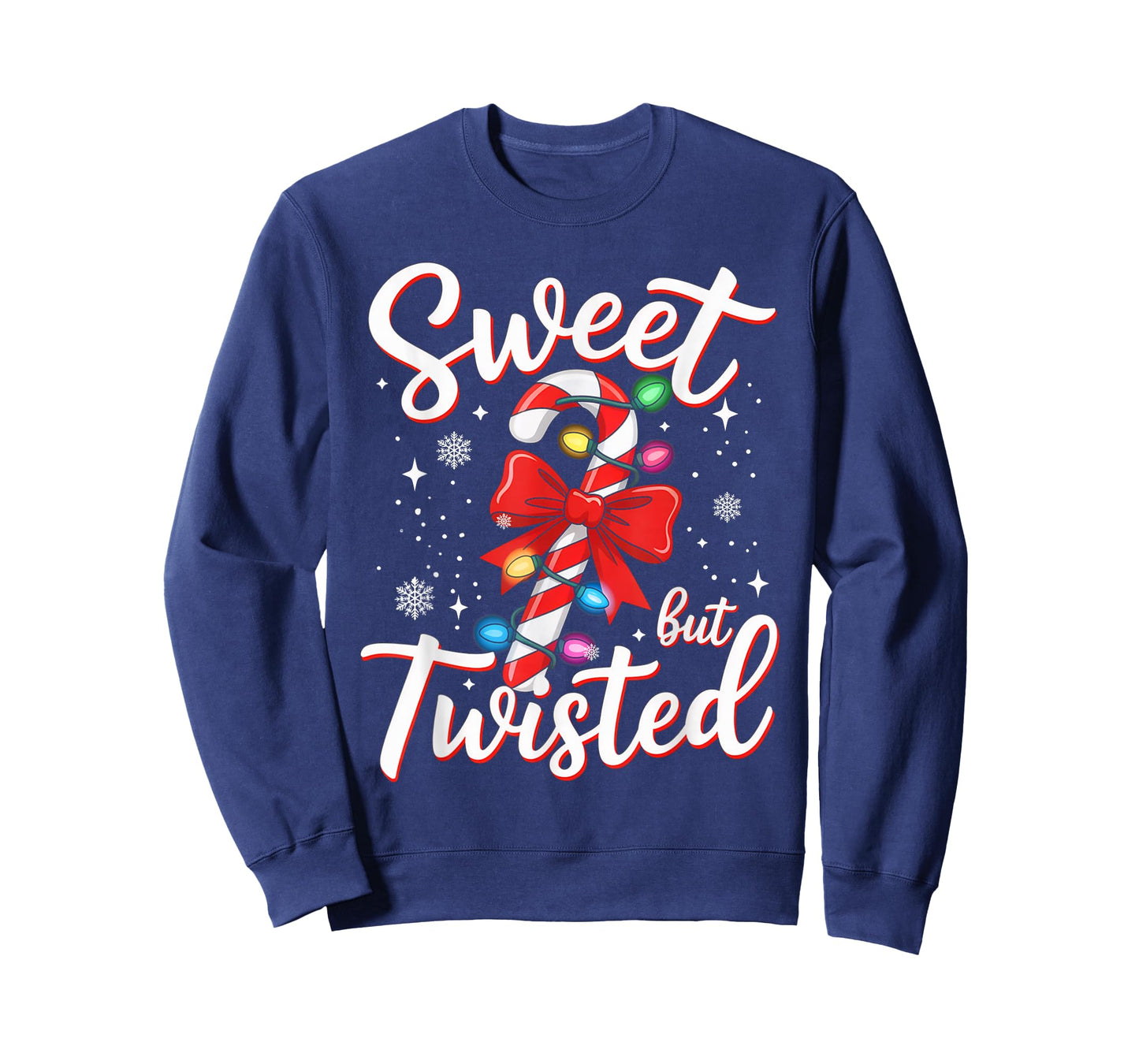Sweet But Twisted Funny Christmas Candy Cane Xmas Holiday T-Shirt