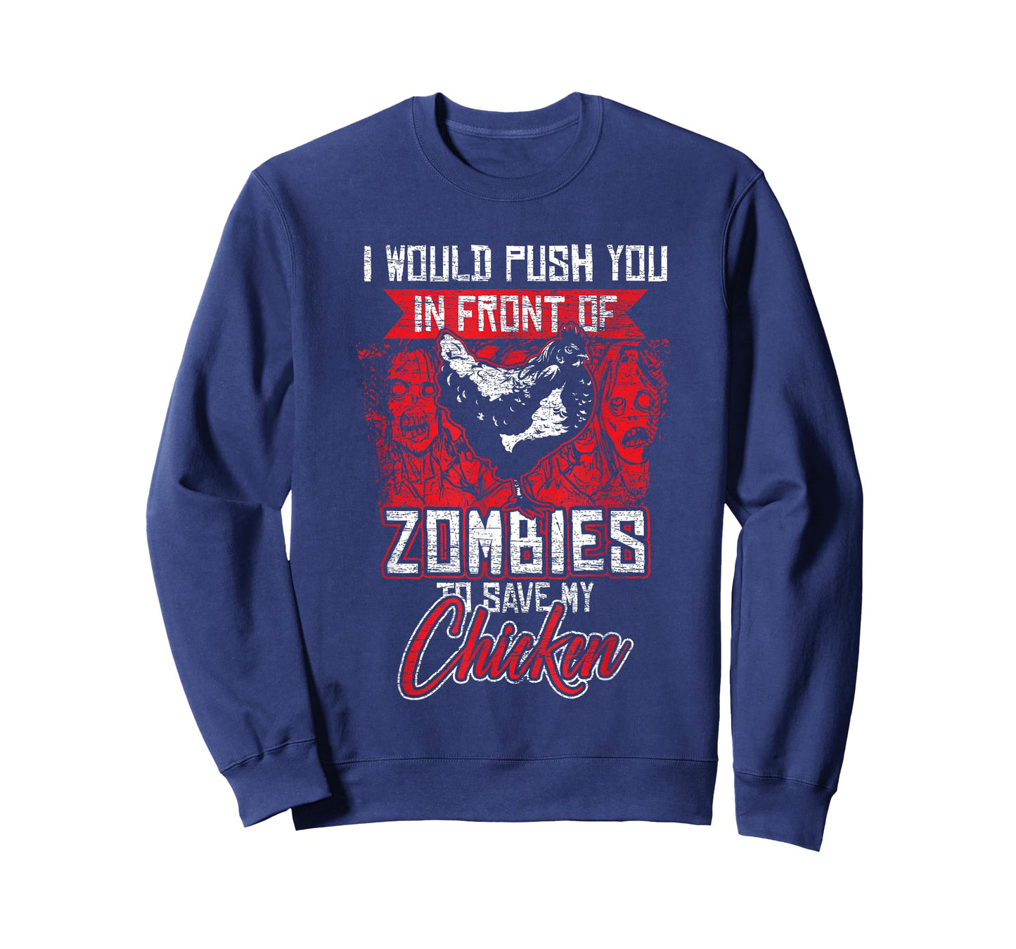 Zombie Halloween Costume Farm Farmer Chicken T-Shirt