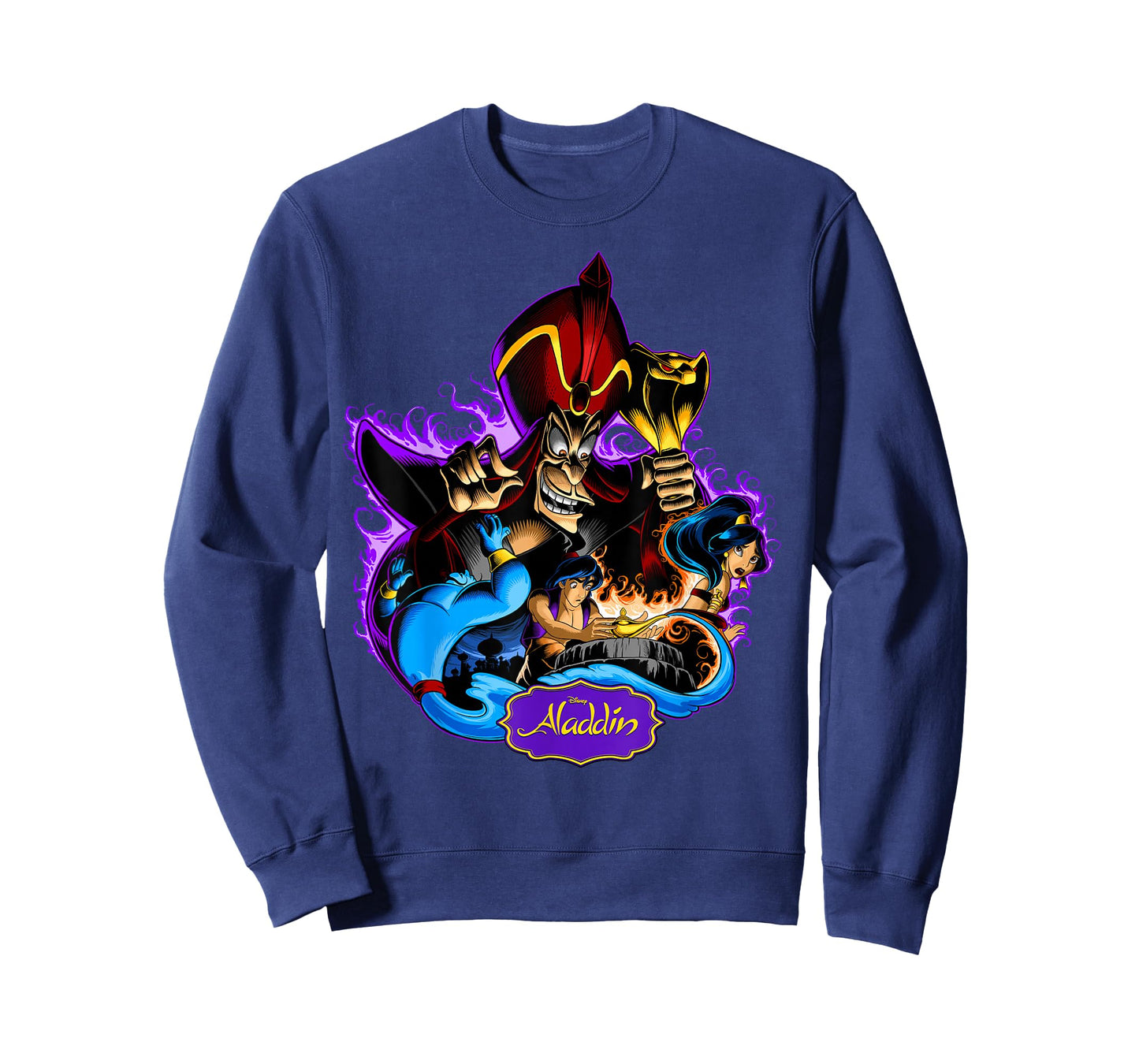 Disney Aladdin Jafar Genie Jasmine Art Graphic T-Shirt T-Shirt