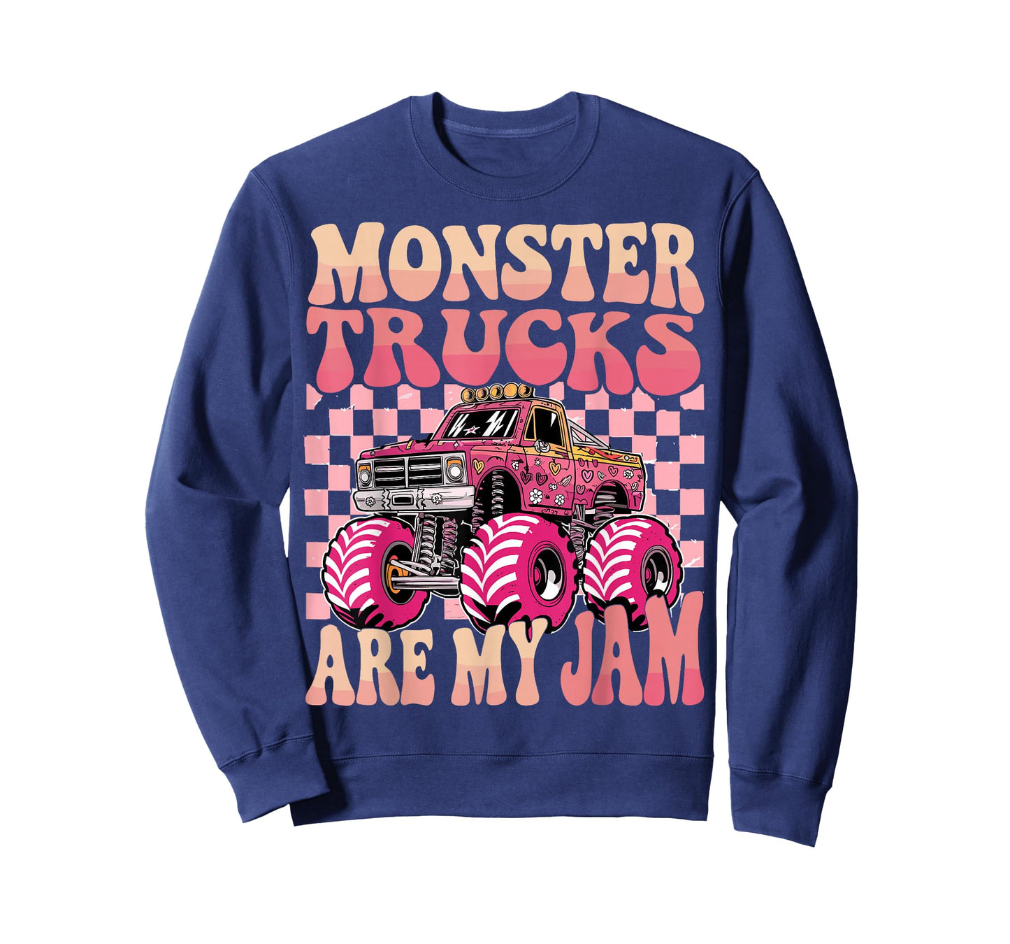 Monster Trucks Are My Jam Colorful Monster Truck T-Shirt