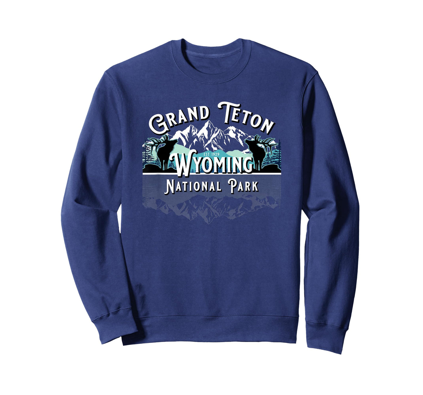 Vintage Grand Teton National Park Wyoming USA Ek Mountains T-Shirt