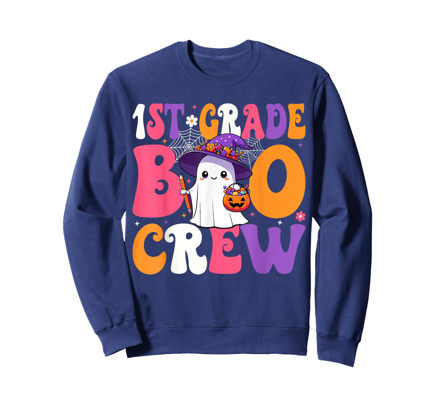 1st Grade Boo Crew Halloween First Grade Halloween Teacher T-Shirt