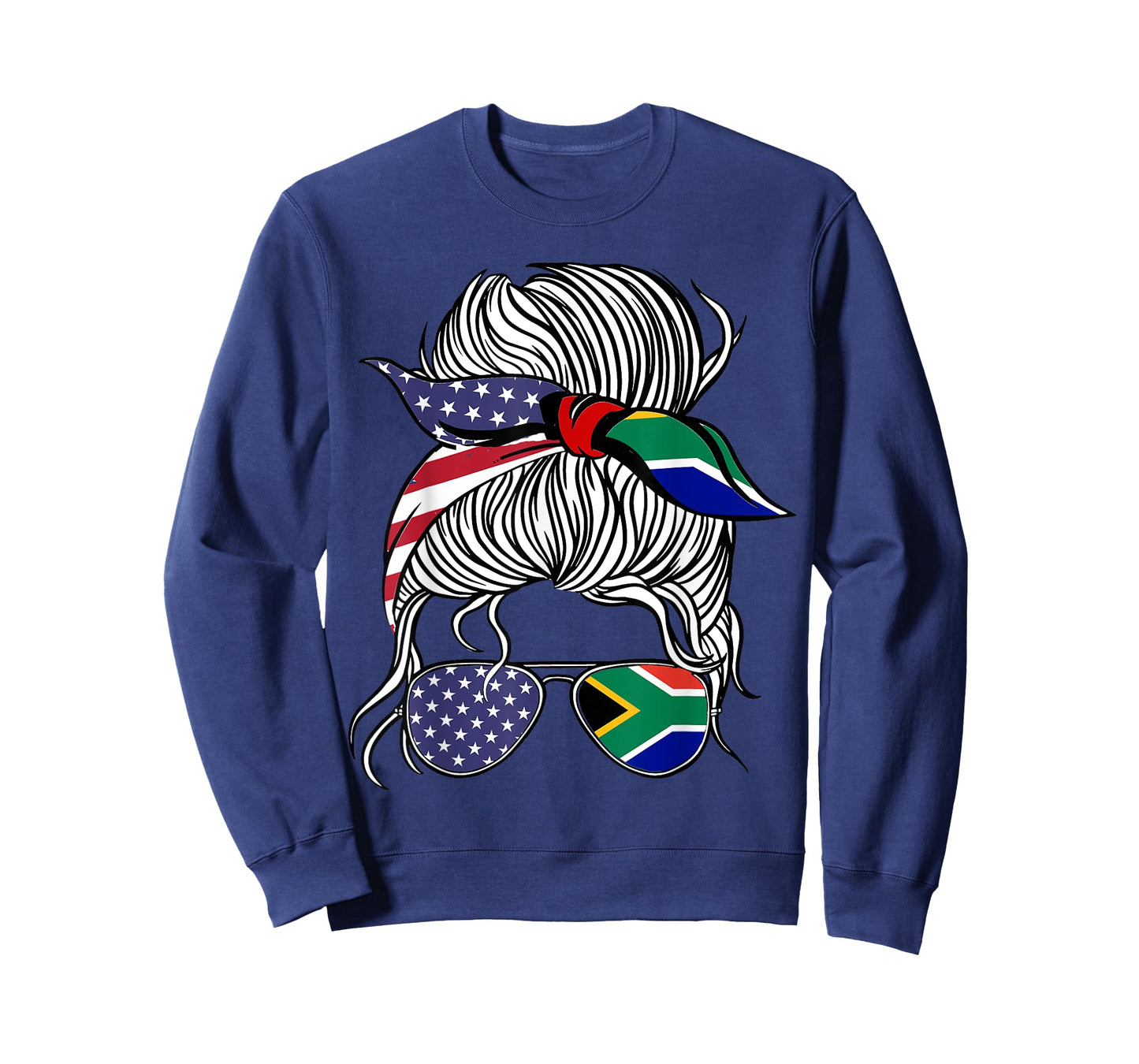 American South African Patriot Flag Women Girl Africa Grown T-Shirt