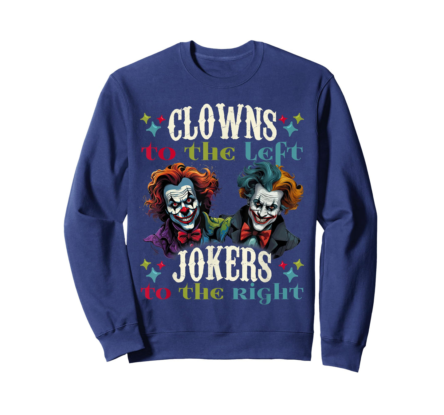 Amusement Clowns to Left Jokers to Right Dark Carnival T-Shirt