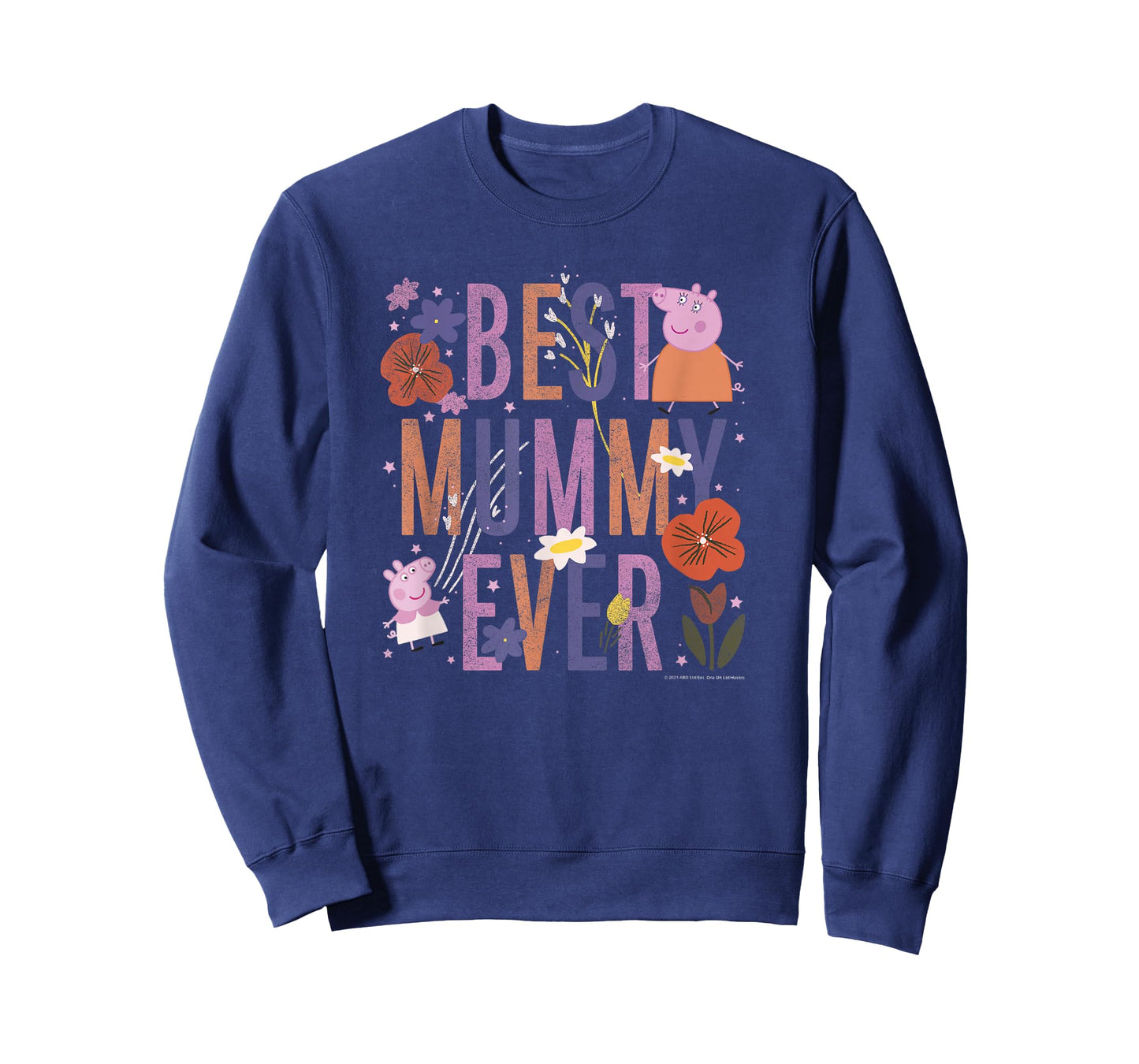 Peppa Pig Mother's Day Best Mummy Ever Vintage Floral T-Shirt