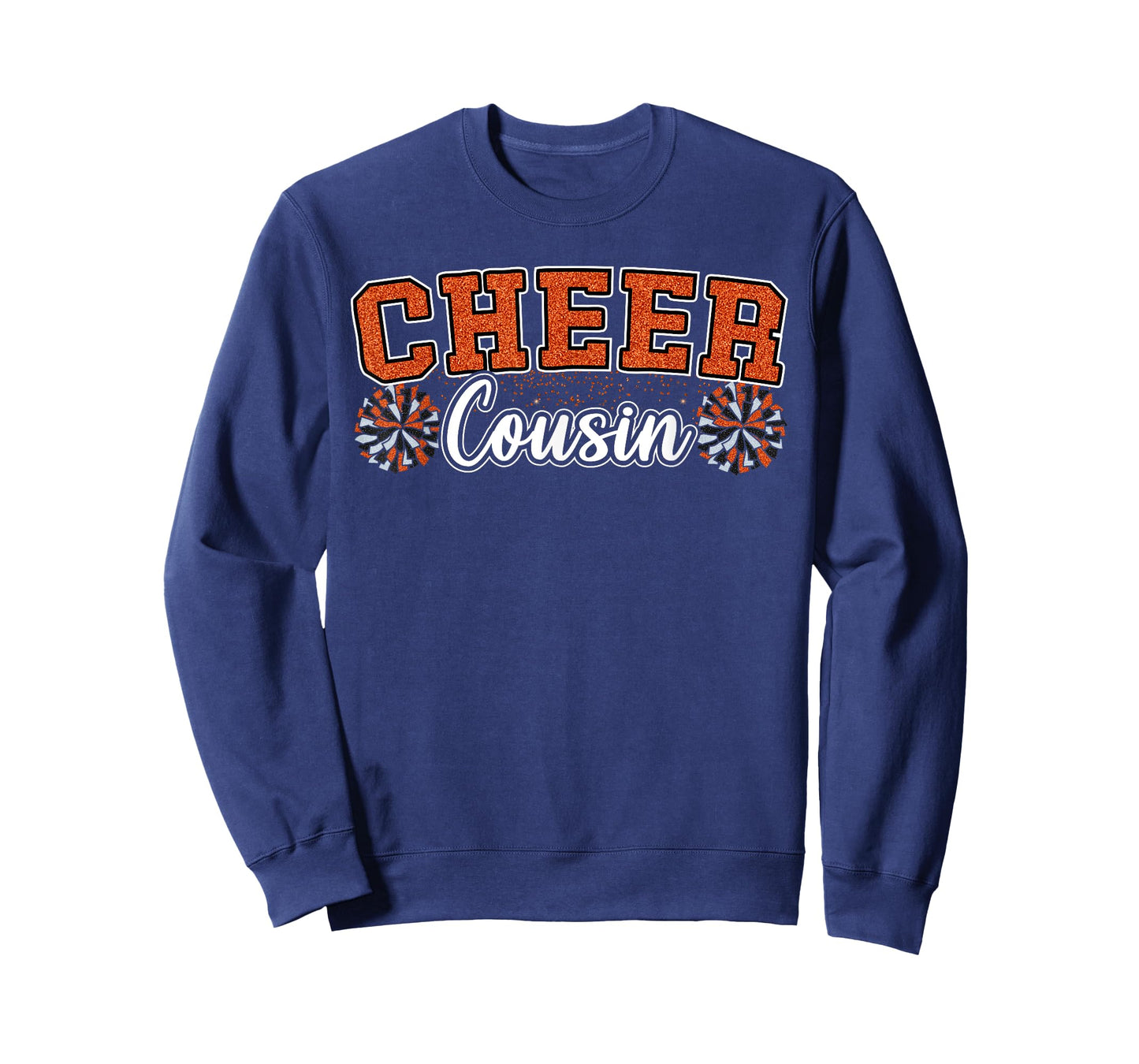 Orange Cheer Cousin My Favorite Cheerleader Calls Me Cousin T-Shirt