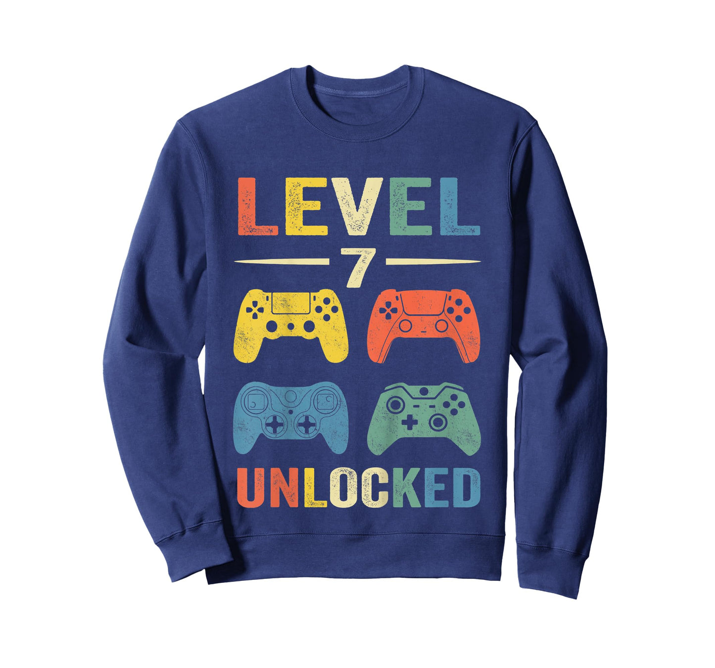 Kids Level 7 Unlocked Video Game 7th Birthday Gift T-Shirt T-Shirt