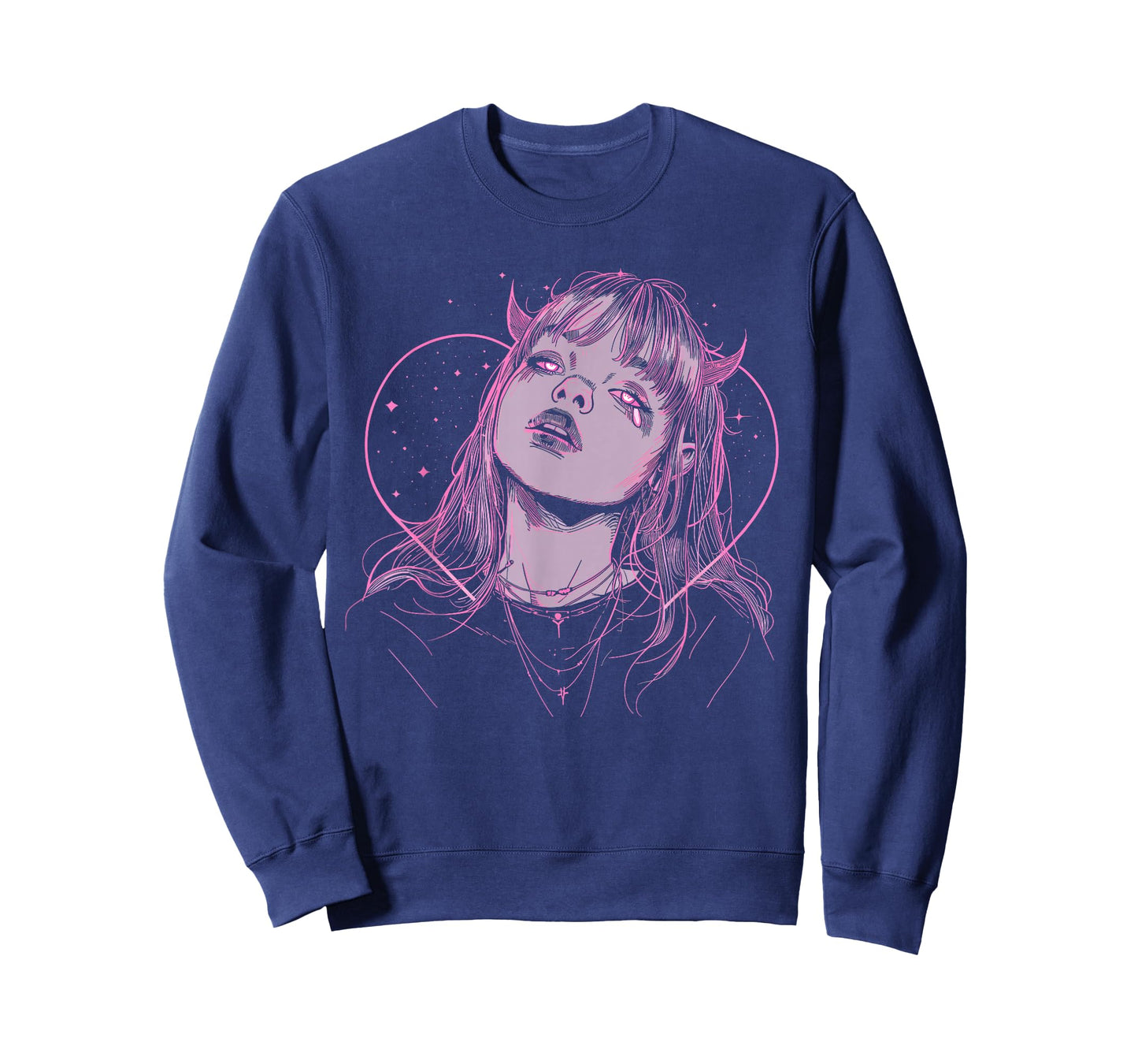 Demon Anime Girl Heart Pastel Goth Alt Pink Grunge Aesthetic T-Shirt
