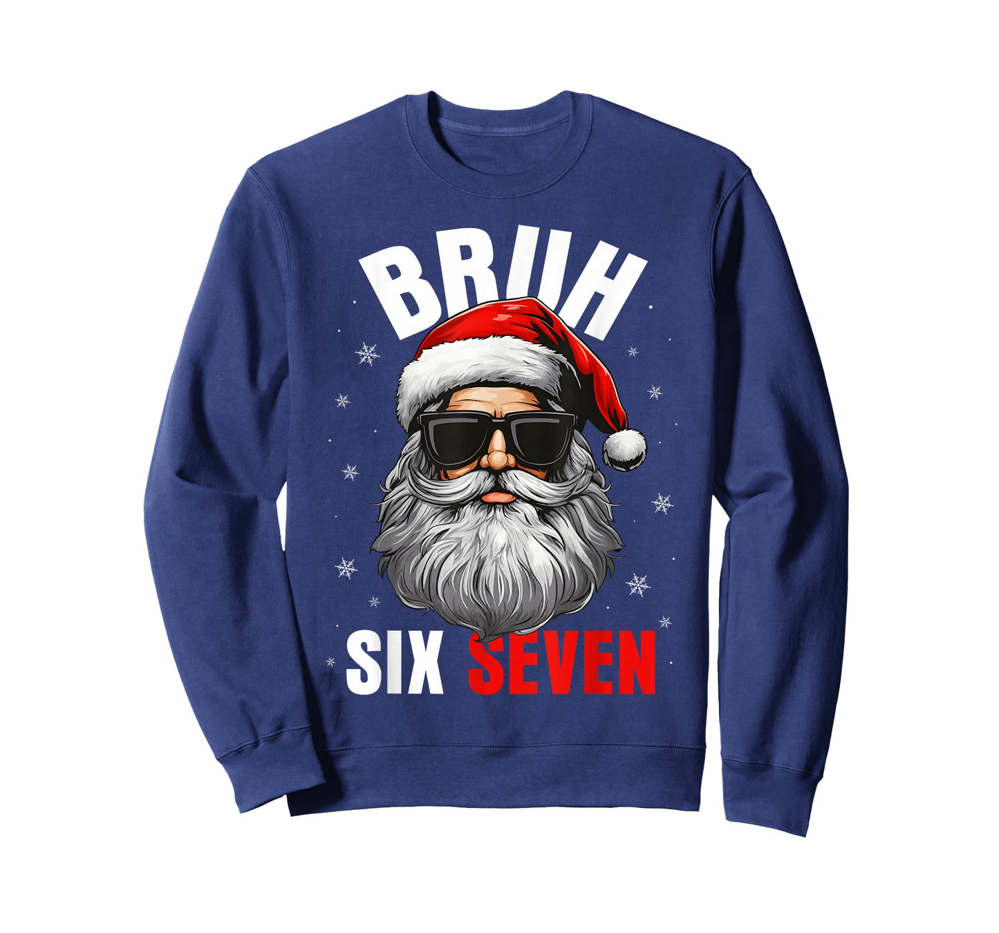 Six Seven Christmas Bruh Santa Boys Men Funny Meme Gen Alpha T-Shirt