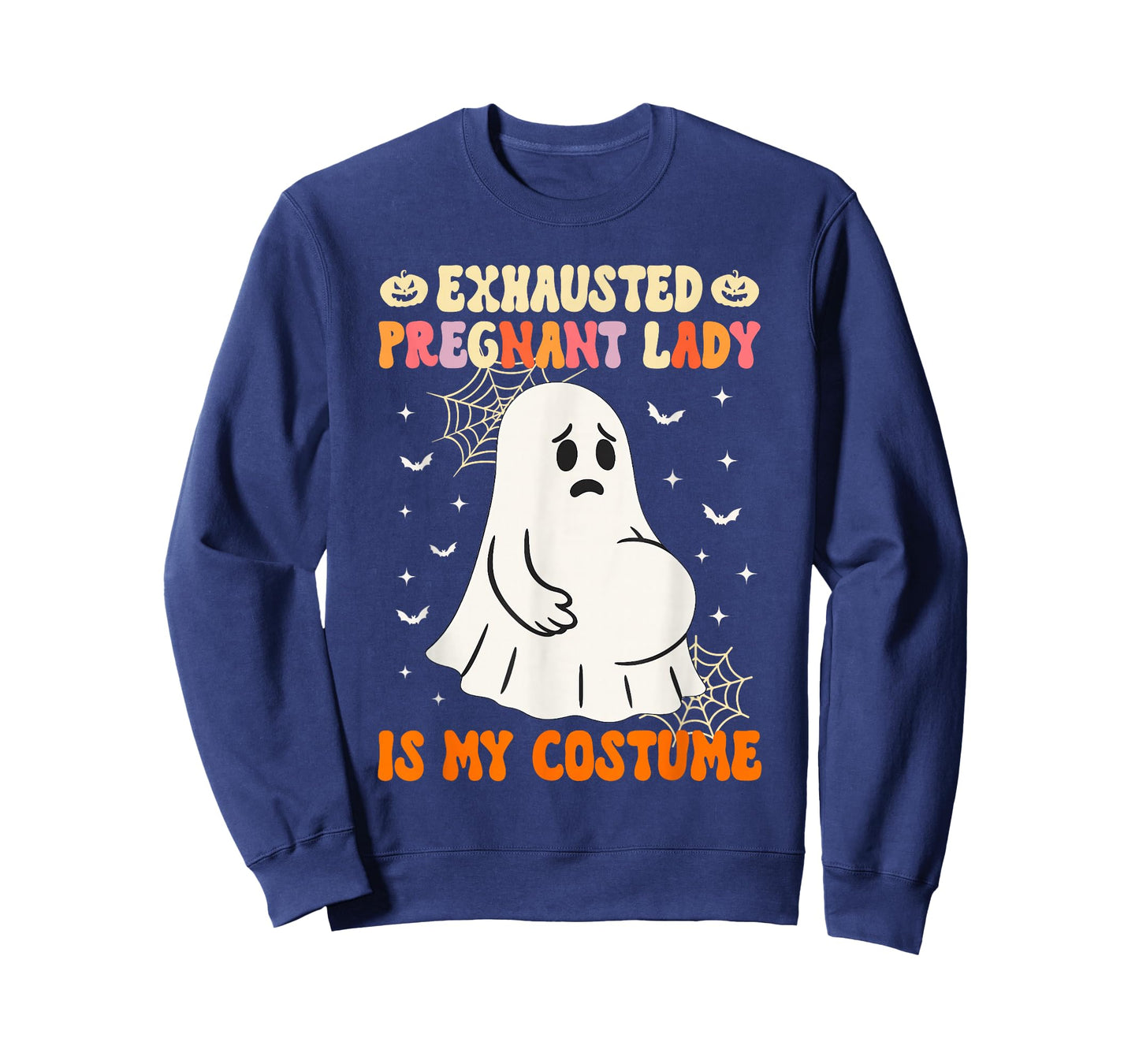 Exhausted Pregnant Lady is My Costume Halloween Pregnancy T-Shirt