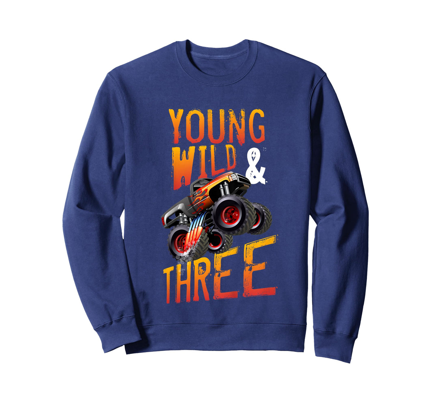 3rd Birthday Boy Monster Truck Rule JAM Three Years T-Shirt