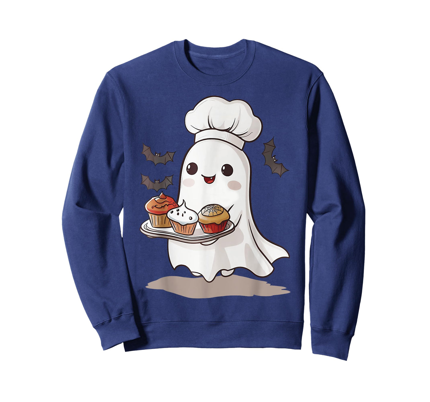 Cute Ghost Chef Baker Halloween Spooky Baking Costume T-Shirt