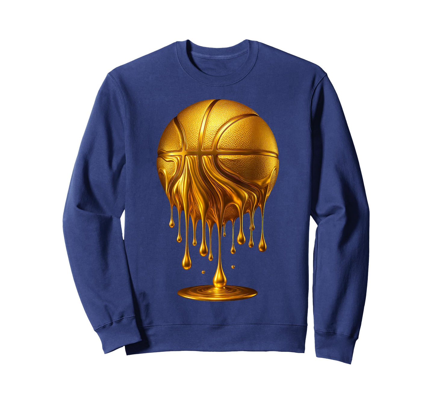 Dripping Gold Basketball Respect The Drip Basketball Hoop T-Shirt