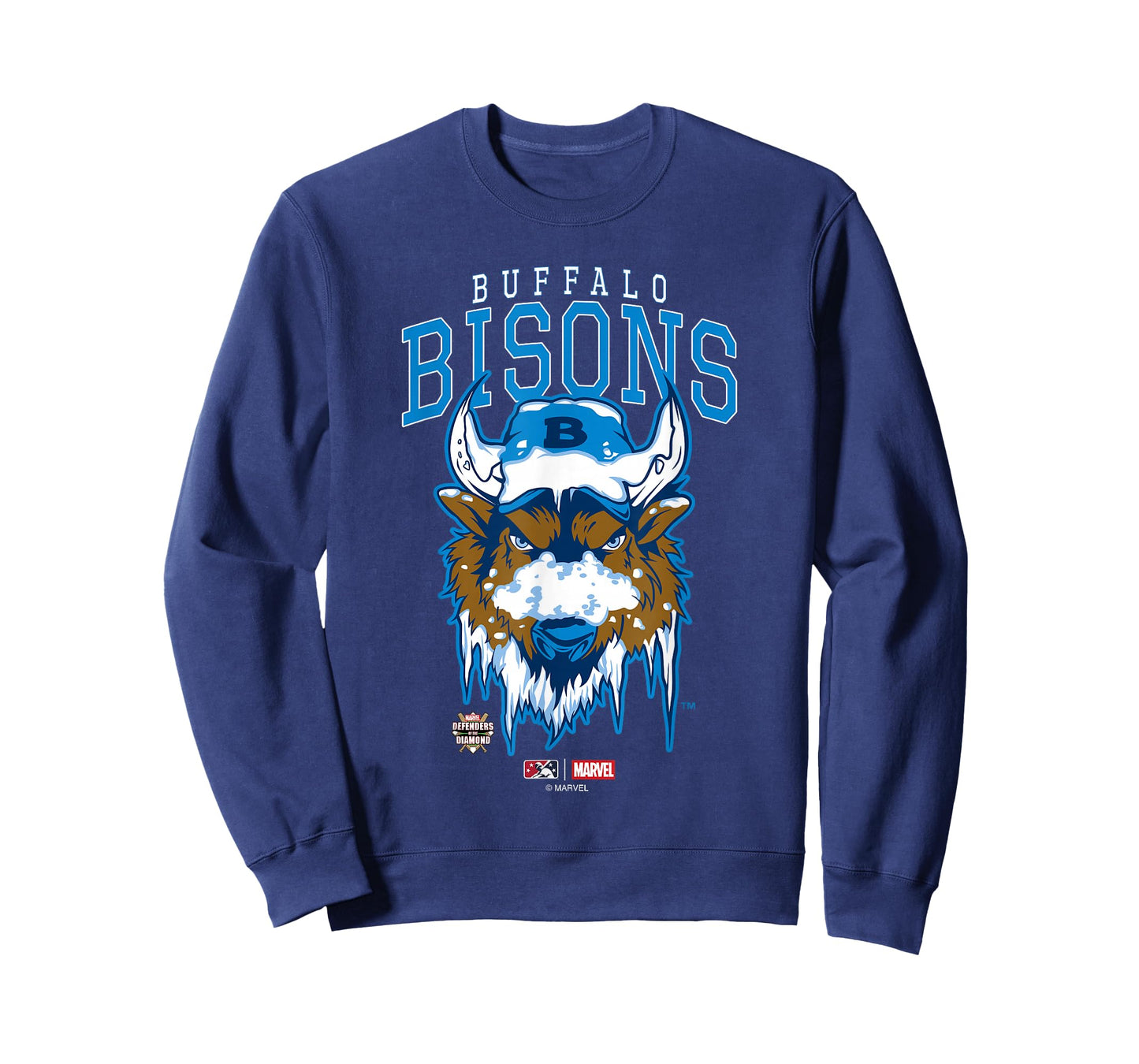 Marvel x MiLB Buffalo Bisons Defenders Big Chest Logo T-Shirt