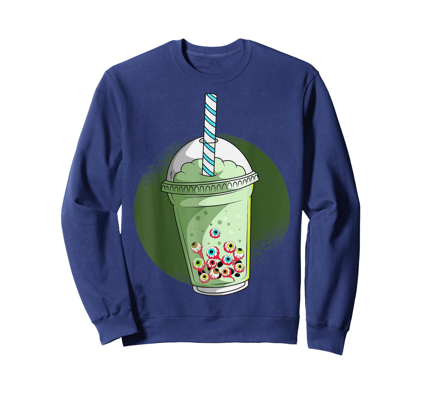 Creepy Boba Tea Eye Balls Bubble Tea Lovers Halloween T-Shirt