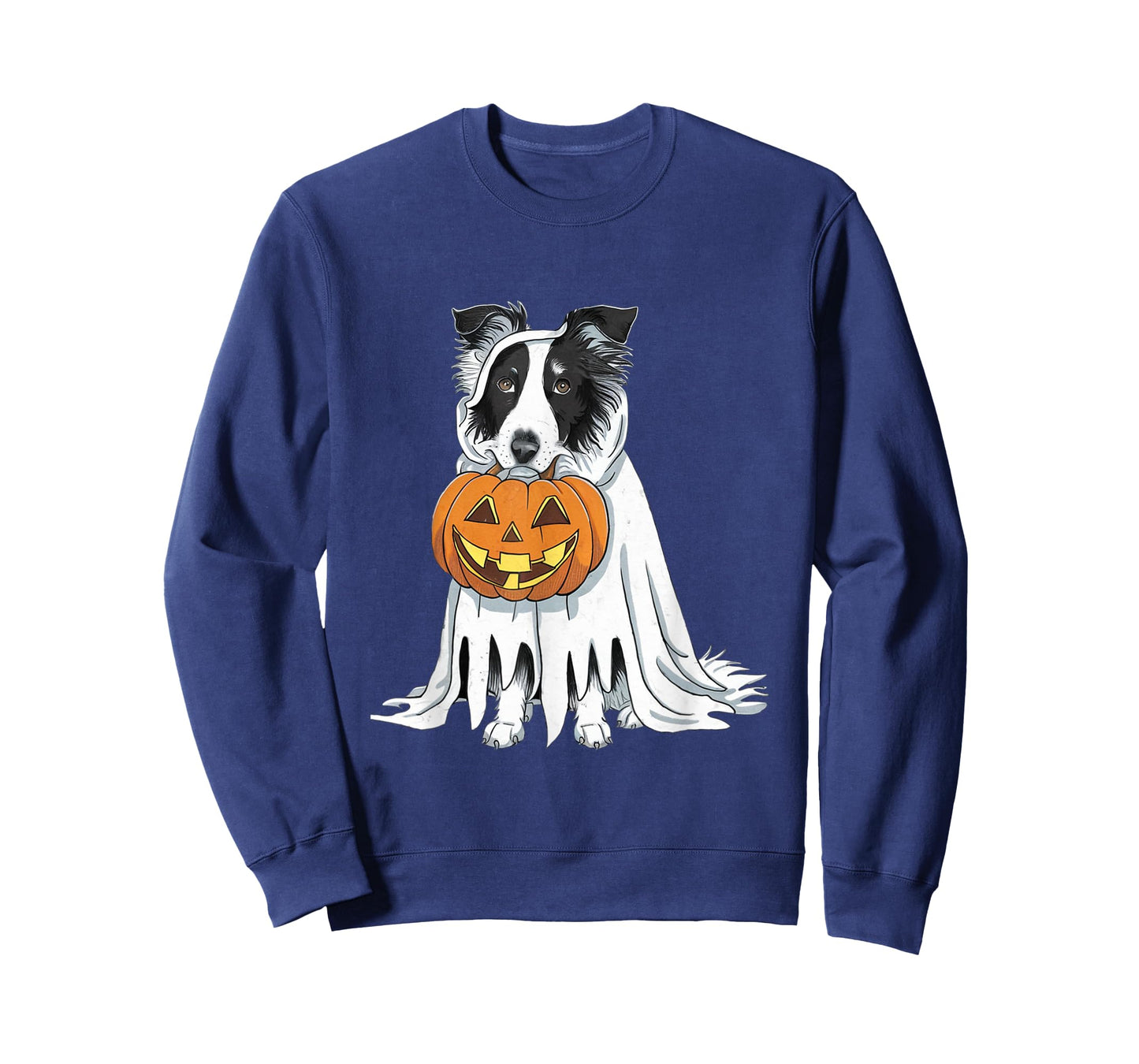 Border Collie Ghost Dog Halloween T-Shirt