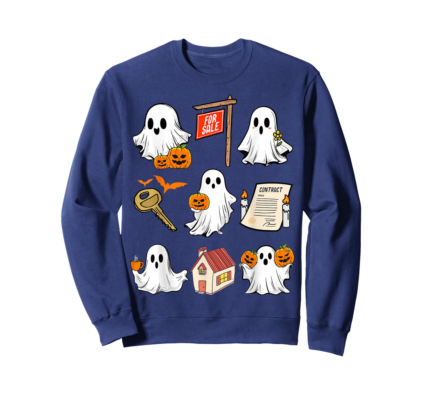Halloween Real Estate Agent Spooky Ghost Boo Broker Realtor T-Shirt