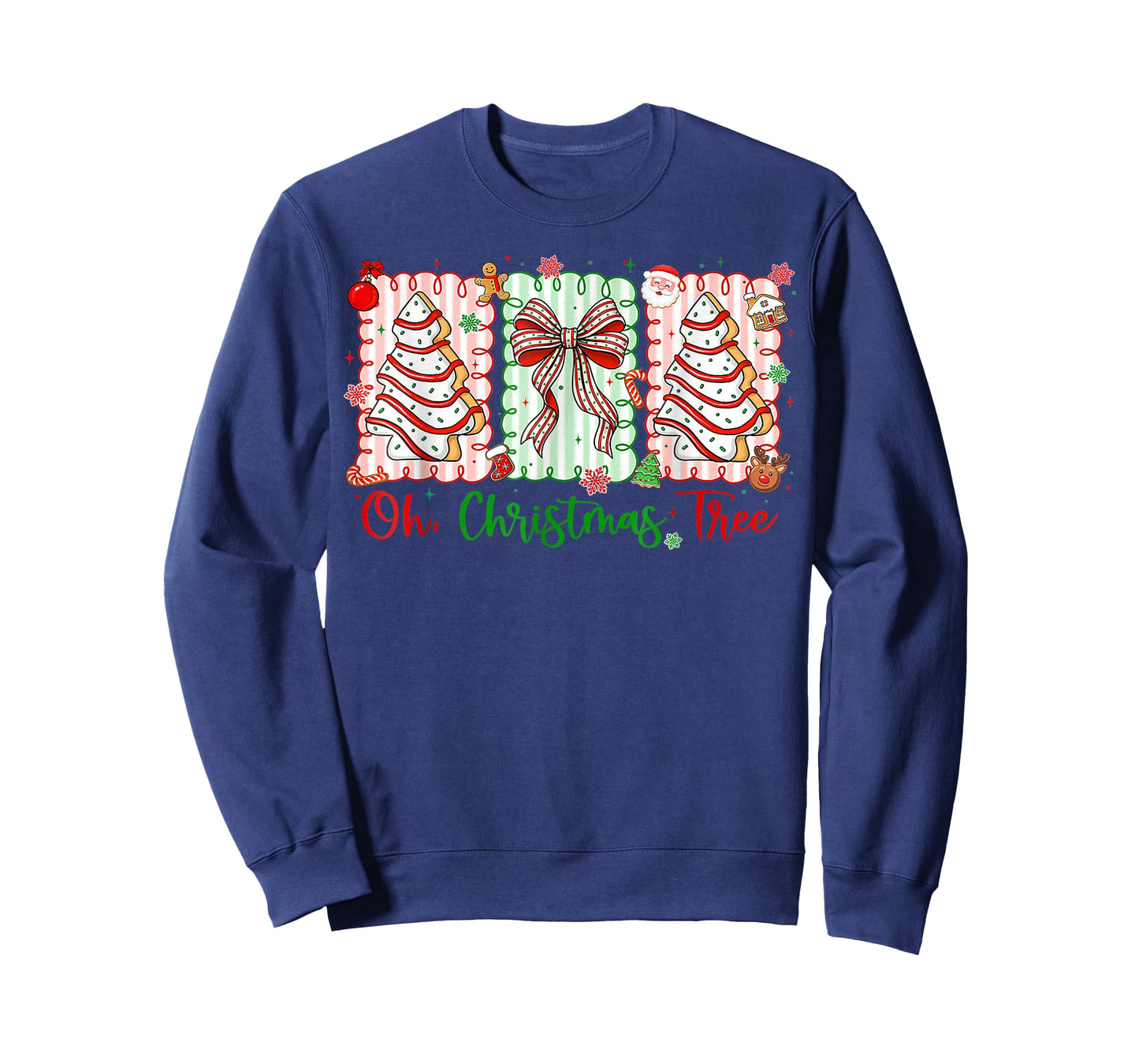 Groovy Oh Christmas Tree Cakes Debbie Becky Jen Cake Lovers T-Shirt