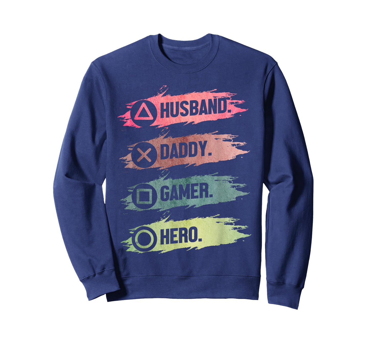 Husband Daddy Gamer Hero Funny Gaming Dad Father's Day T-Shirt