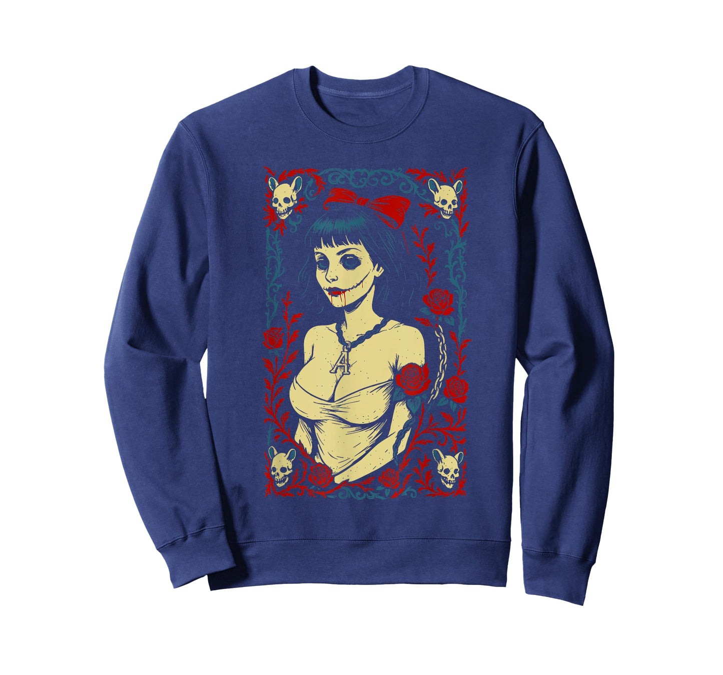 Sexy Zombie Pin-up Girl Vintage Goth Occult T-Shirt