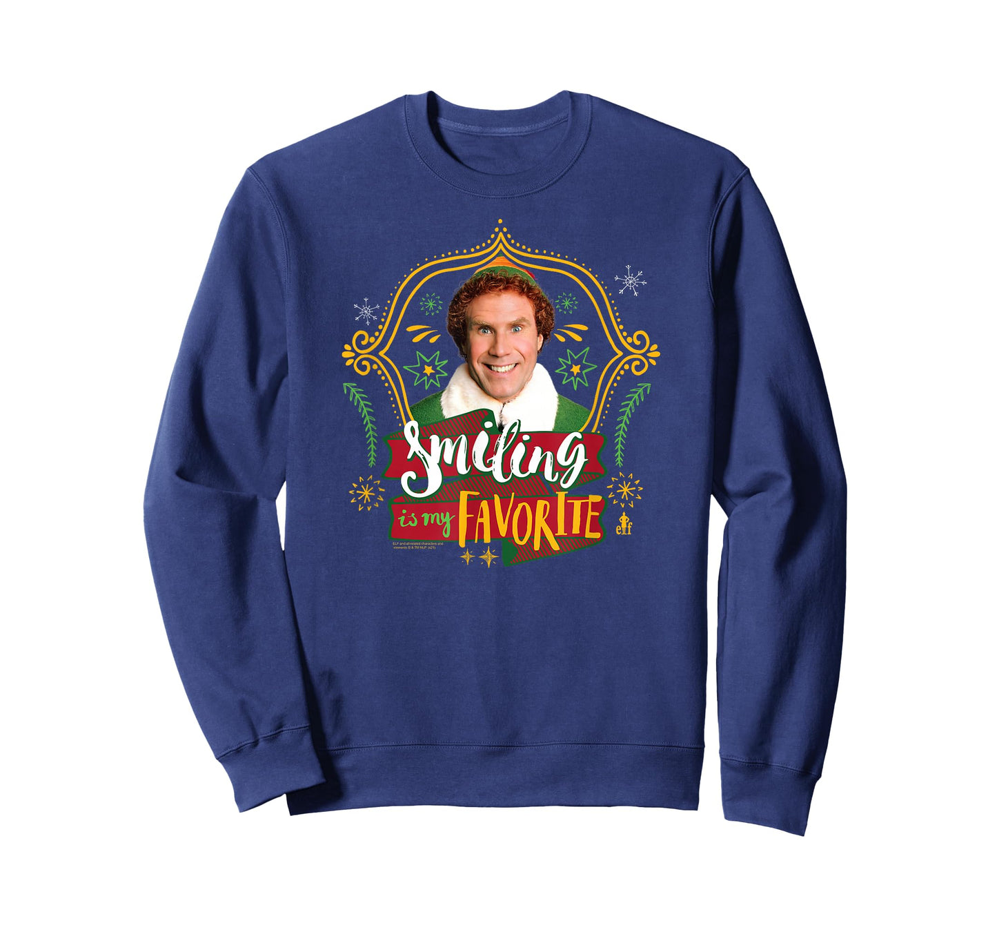 Elf Smiling's My Favorite Doodles and Frame Funny Christmas T-Shirt