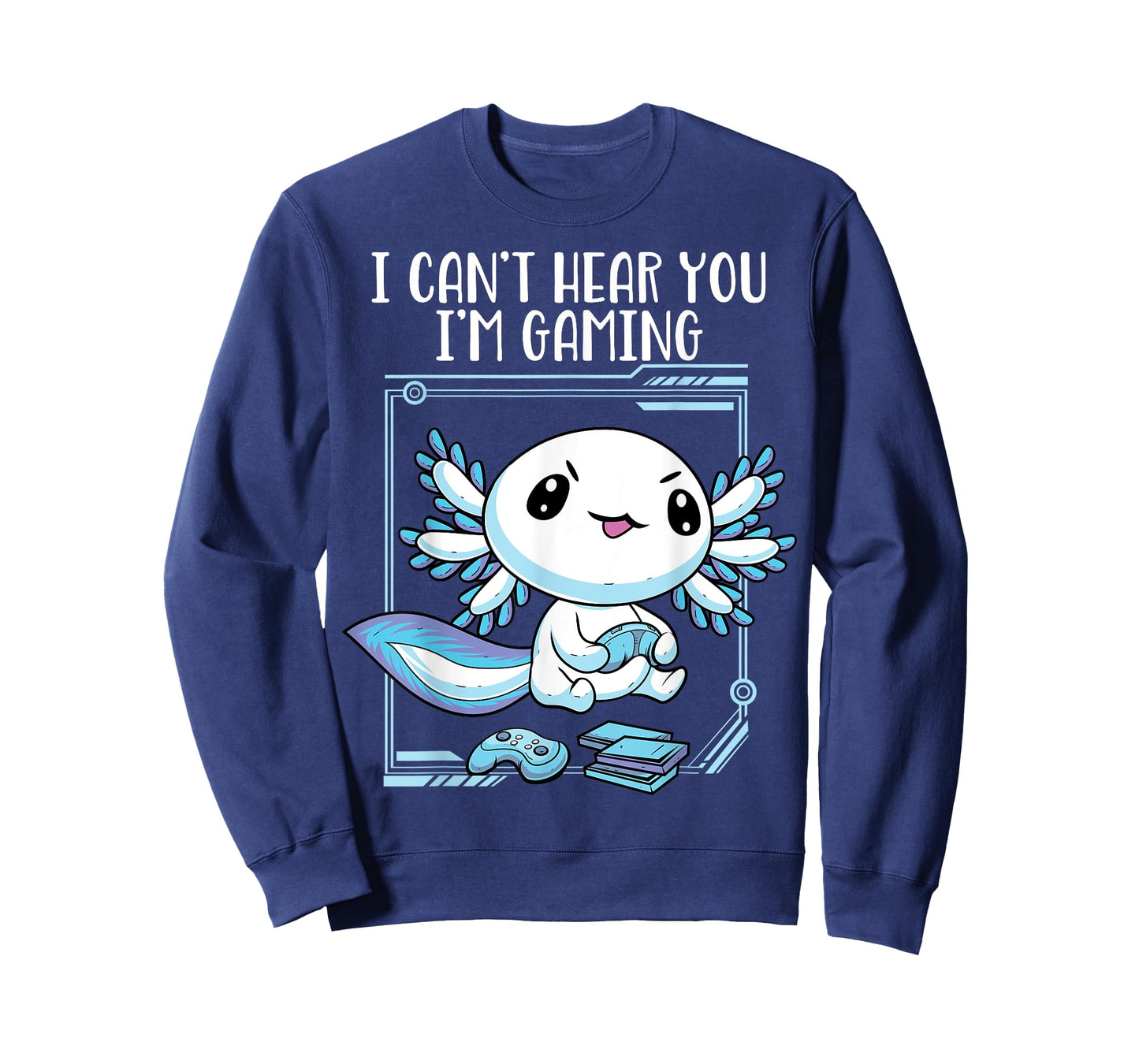 Gamer Axolotl Shirt Gamesolotl Fish Gaming Video Gamer Anime T-Shirt