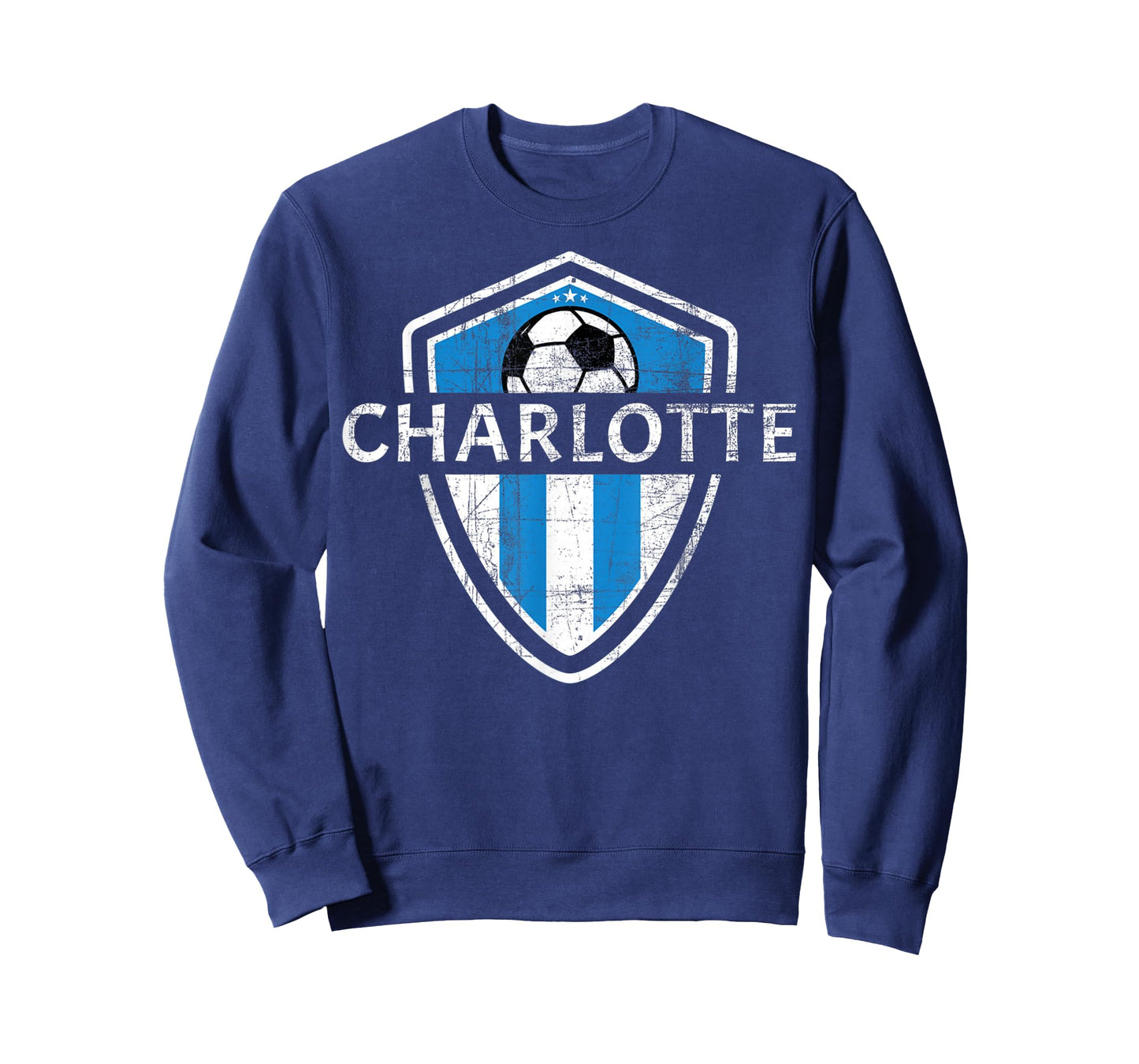 Charlotte 704 Jersey - Fan Badge Distressed T-Shirt